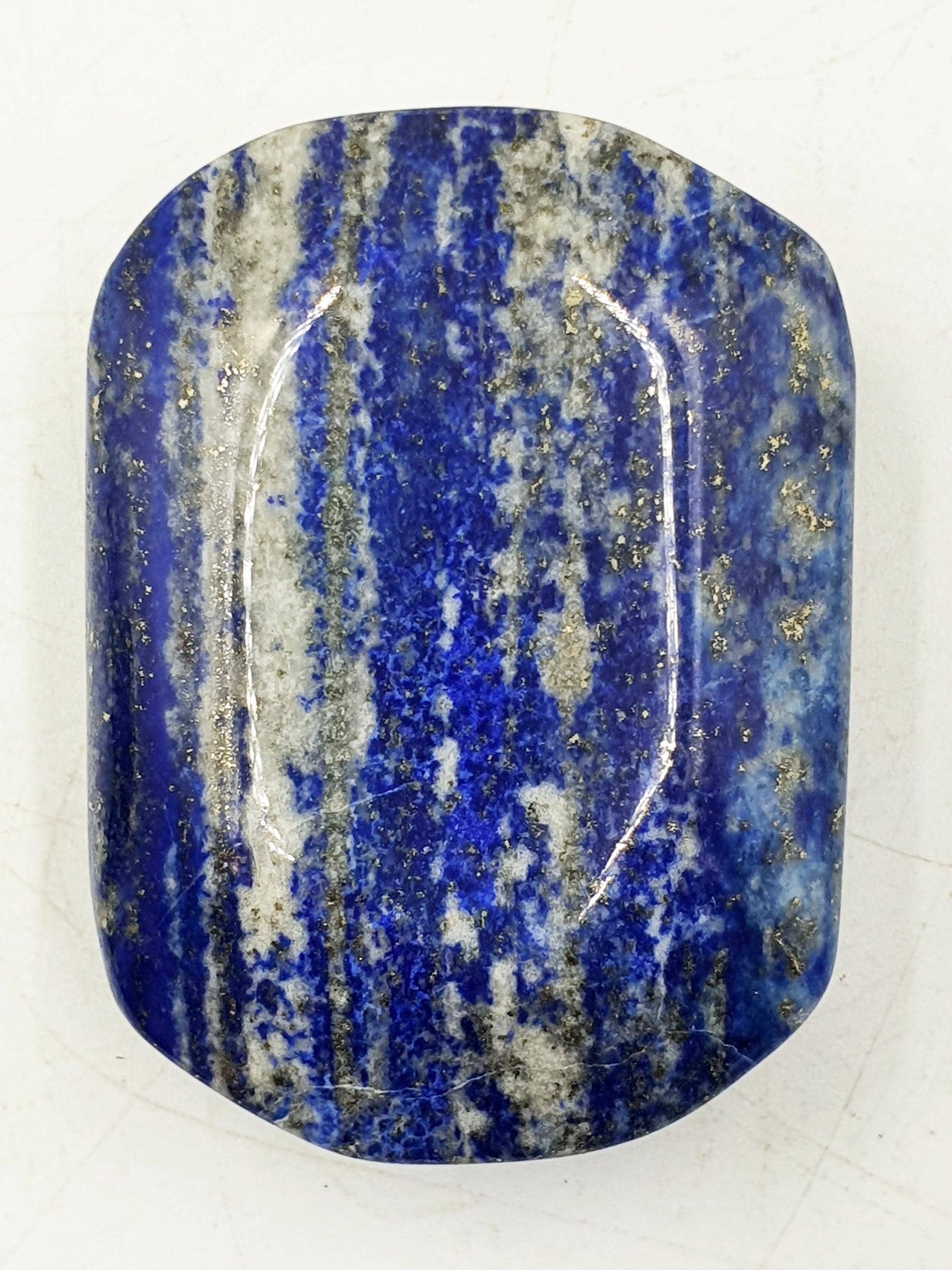 Beautiful Lapis Lazuli Palm / Lapis Lazuli Palmstone / Pocket Crystal / Meditation Palm / Lapis Reki Crystal Palm - 95g