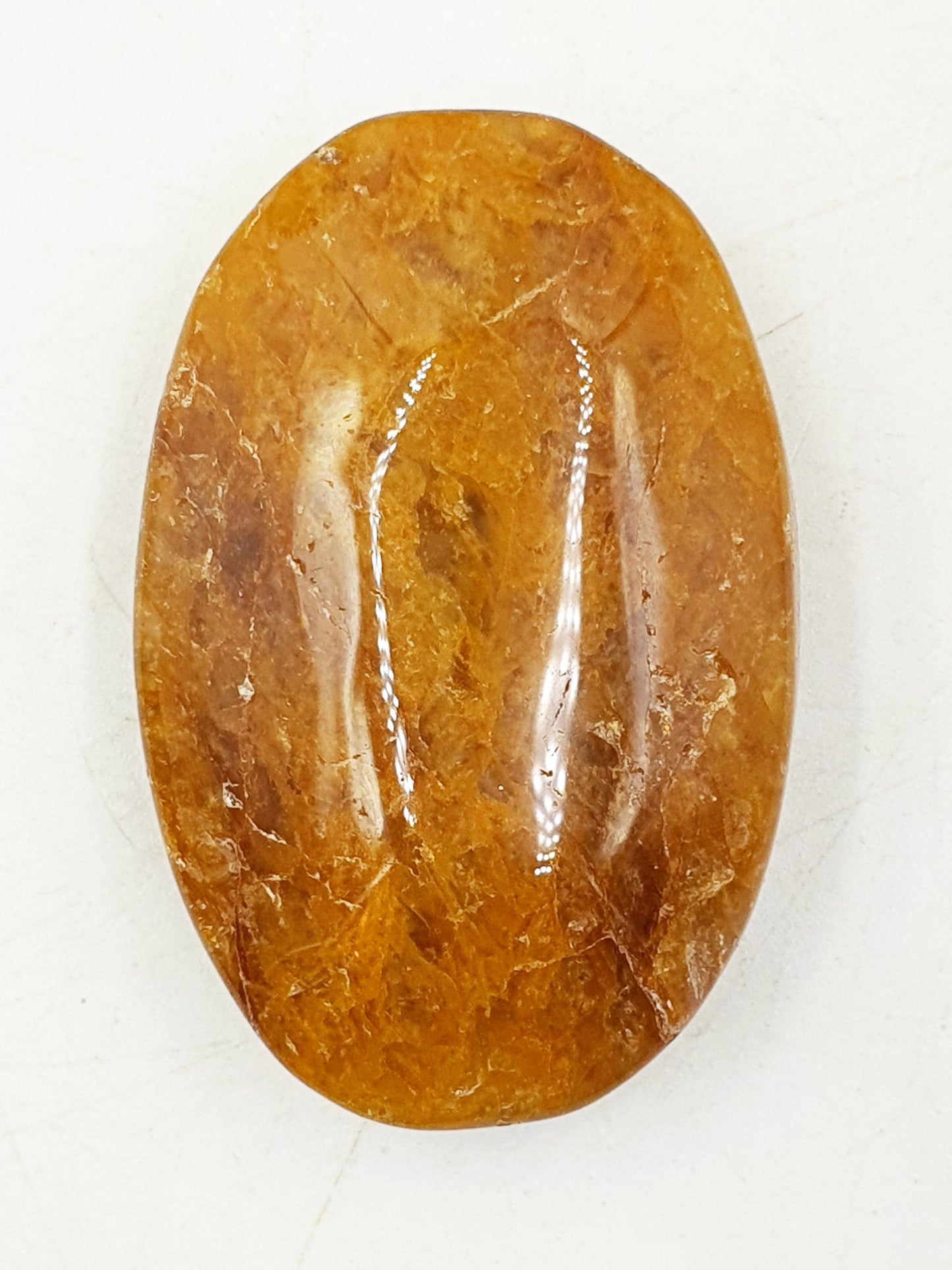 Beautiful Golden Healer Palm / Golden Healer Palm Stone / Hematoid Palm / Reiki Crystal Palm / Meditation Palm - 50g