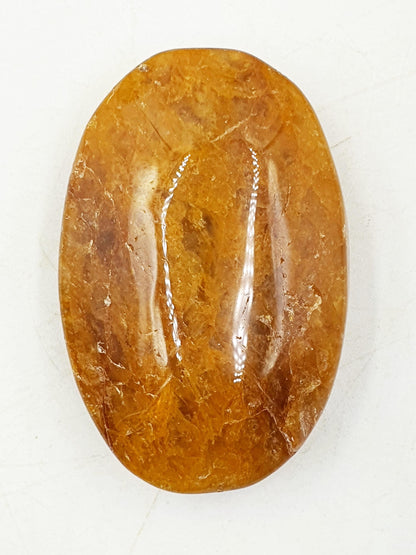 Beautiful Golden Healer Palm / Golden Healer Palm Stone / Hematoid Palm / Reiki Crystal Palm / Meditation Palm - 50g