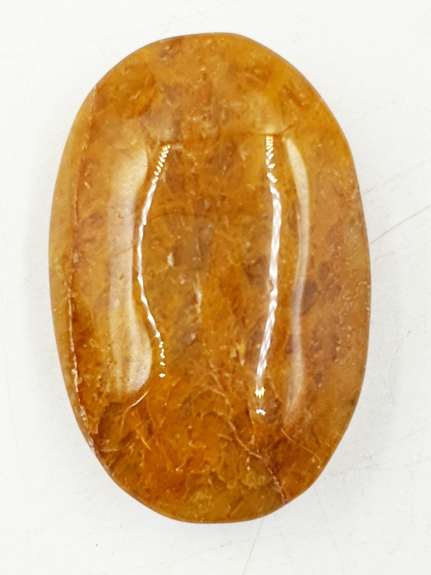 Beautiful Golden Healer Palm / Golden Healer Palm Stone / Hematoid Palm / Reiki Crystal Palm / Meditation Palm - 50g