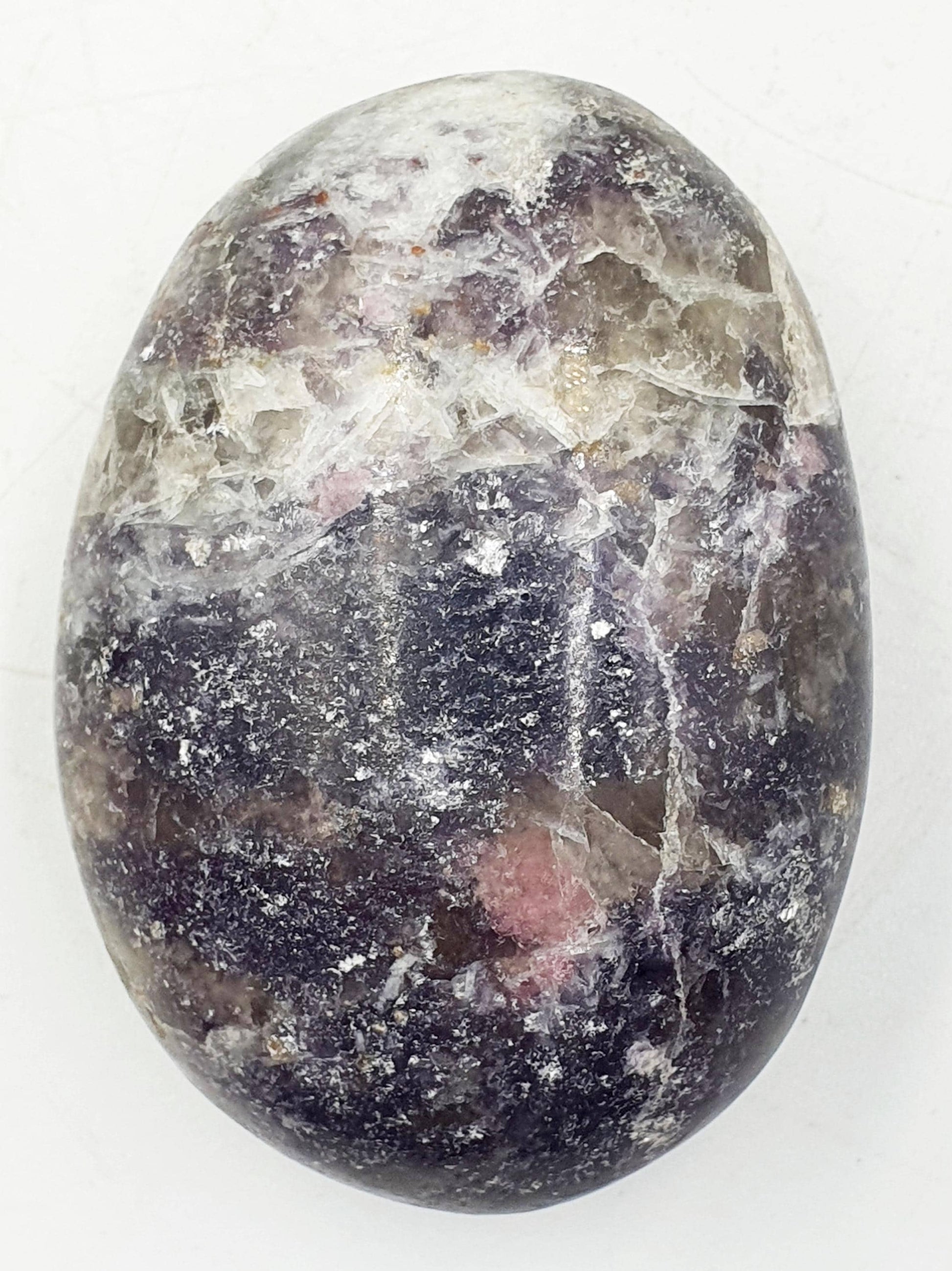 Large Sparkly Unicorn Stone Palm / Unicorn Palm Stone / Pegmatite Palm / Pocket Crystal / Meditation Palm / Reiki Crystal Palm - 90g