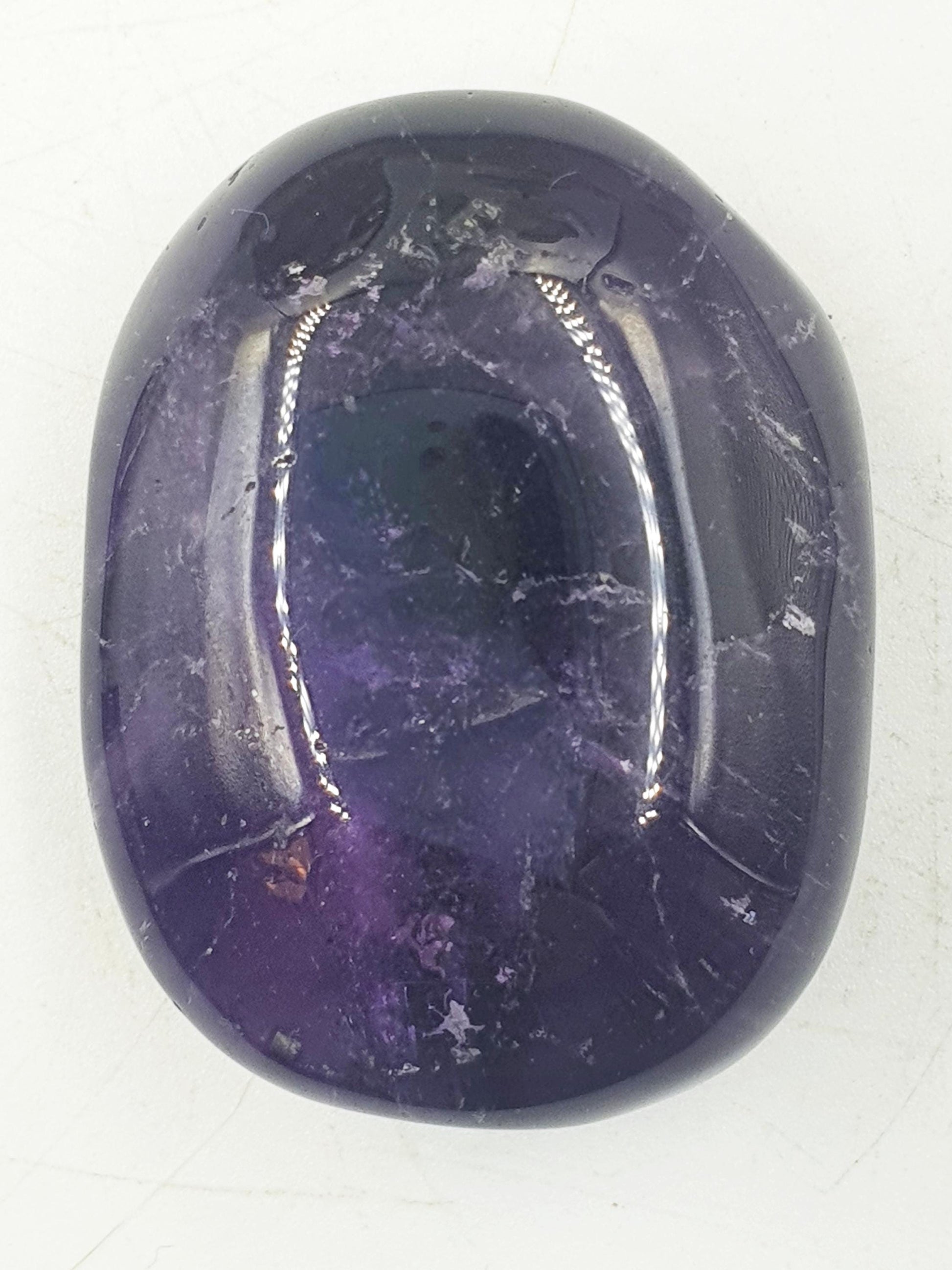 Amethyst Palm / Amethyst Palm Stone / Amethyst Pocket Stone / Crystal Healing / Meditation Palm - 75g
