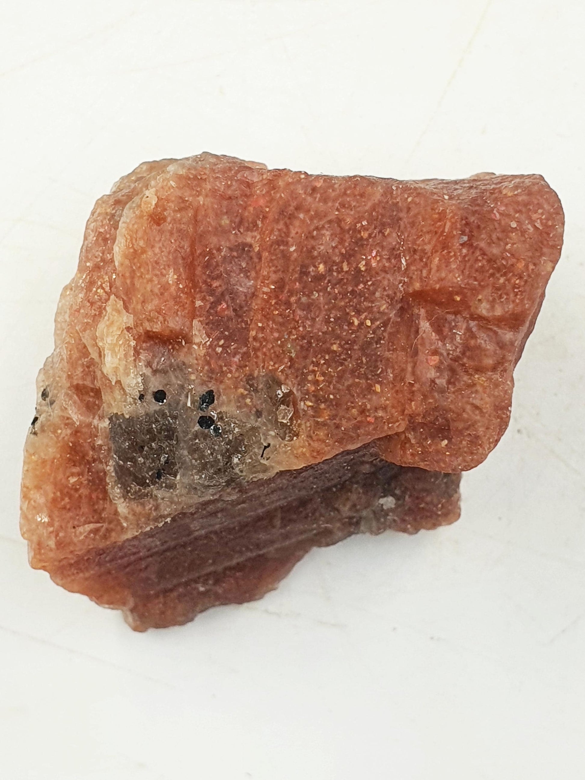 Flashy Raw Sunstone / Sunstone Specimen / Rough Sunstone / Natural Sunstone Chunk - 90g