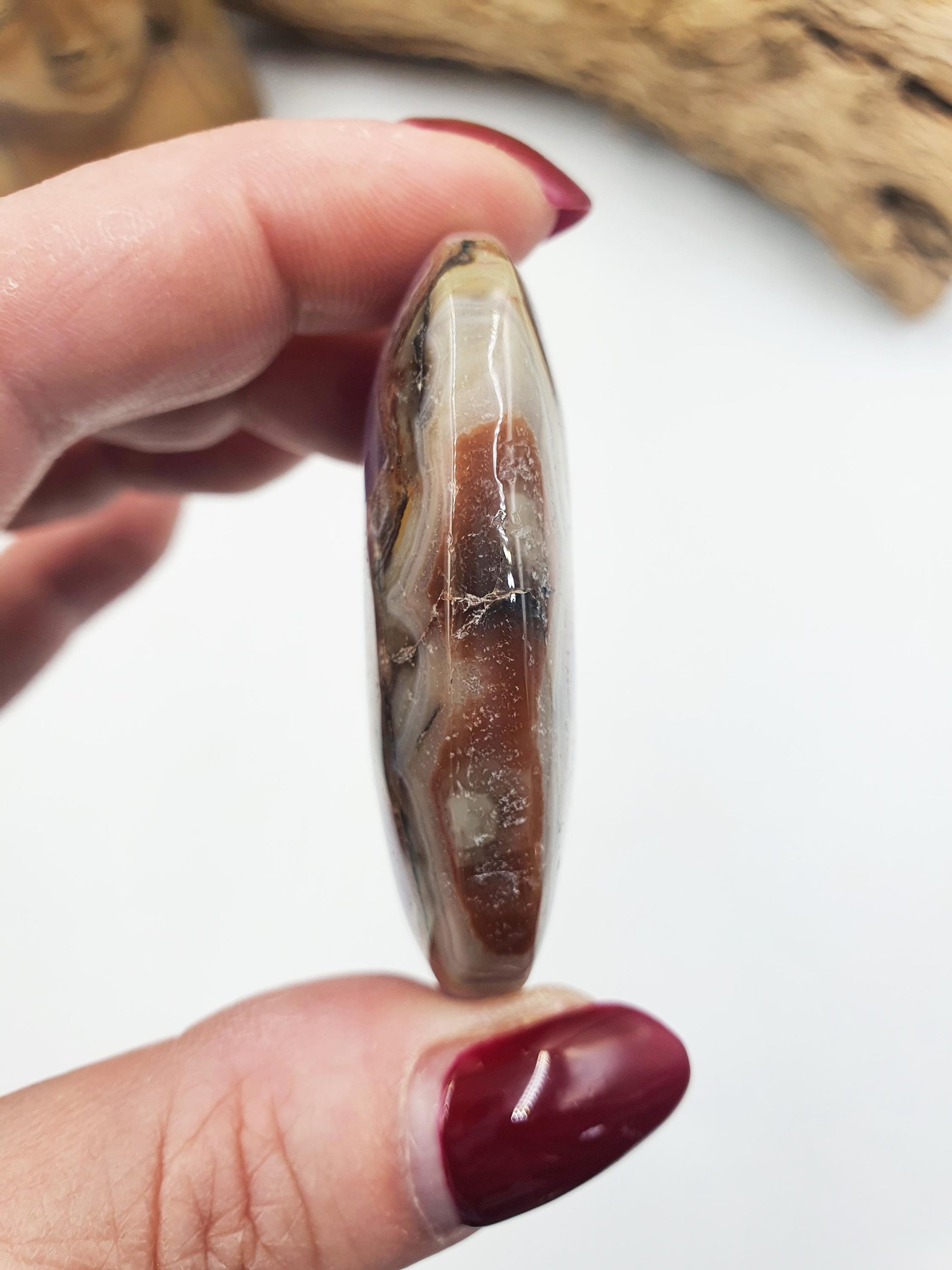 Beautiful Amethyst Agate Palm / Amethyst Agate Palm Stone / Amethyst Palm / Amethyst Agate / Reiki Crystal Palm - 45g