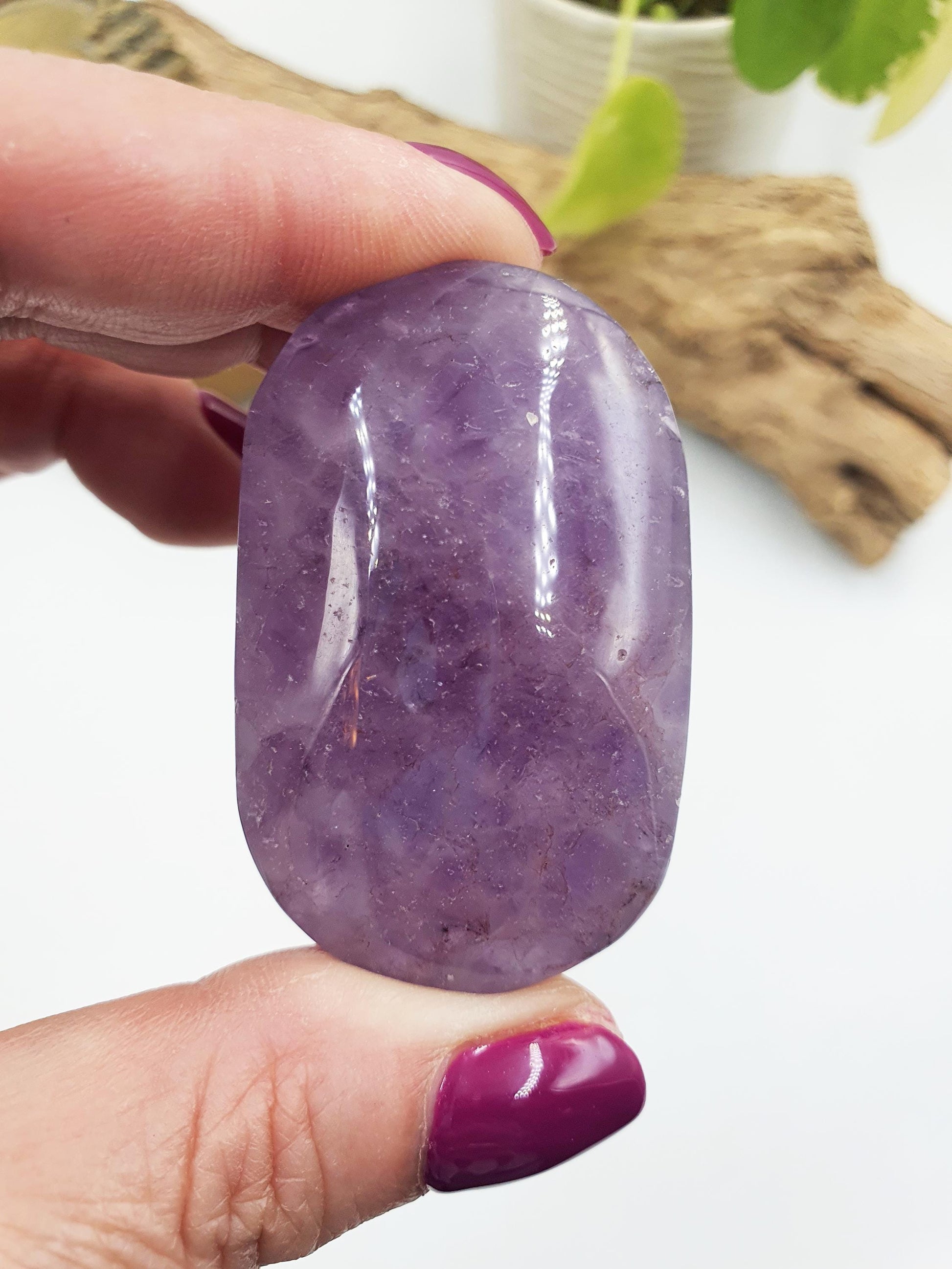 Unique Amethyst Agate Palm / Amethyst Agate Palm Stone / Amethyst Palm / Amethyst Agate / Reiki Crystal Palm - 60g