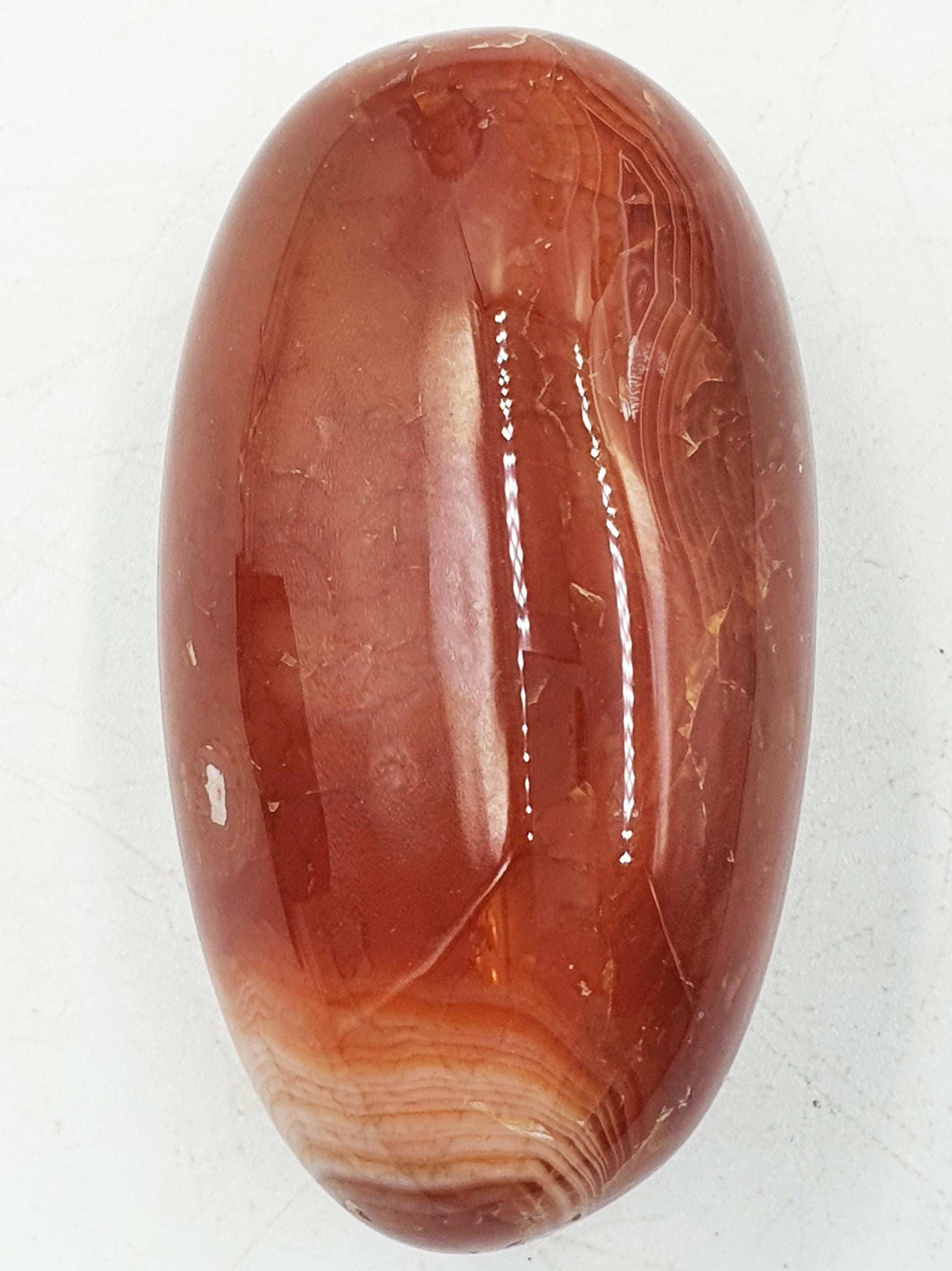 Beautiful Carnelian Palm / Carnelian Palm Stone / Carnelian Pocket Stone / Meditation Palm / Reiki Crystal Palm - 90g