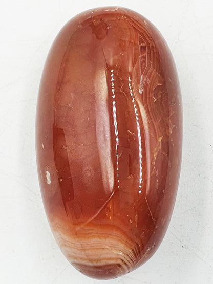 Beautiful Carnelian Palm / Carnelian Palm Stone / Carnelian Pocket Stone / Meditation Palm / Reiki Crystal Palm - 90g