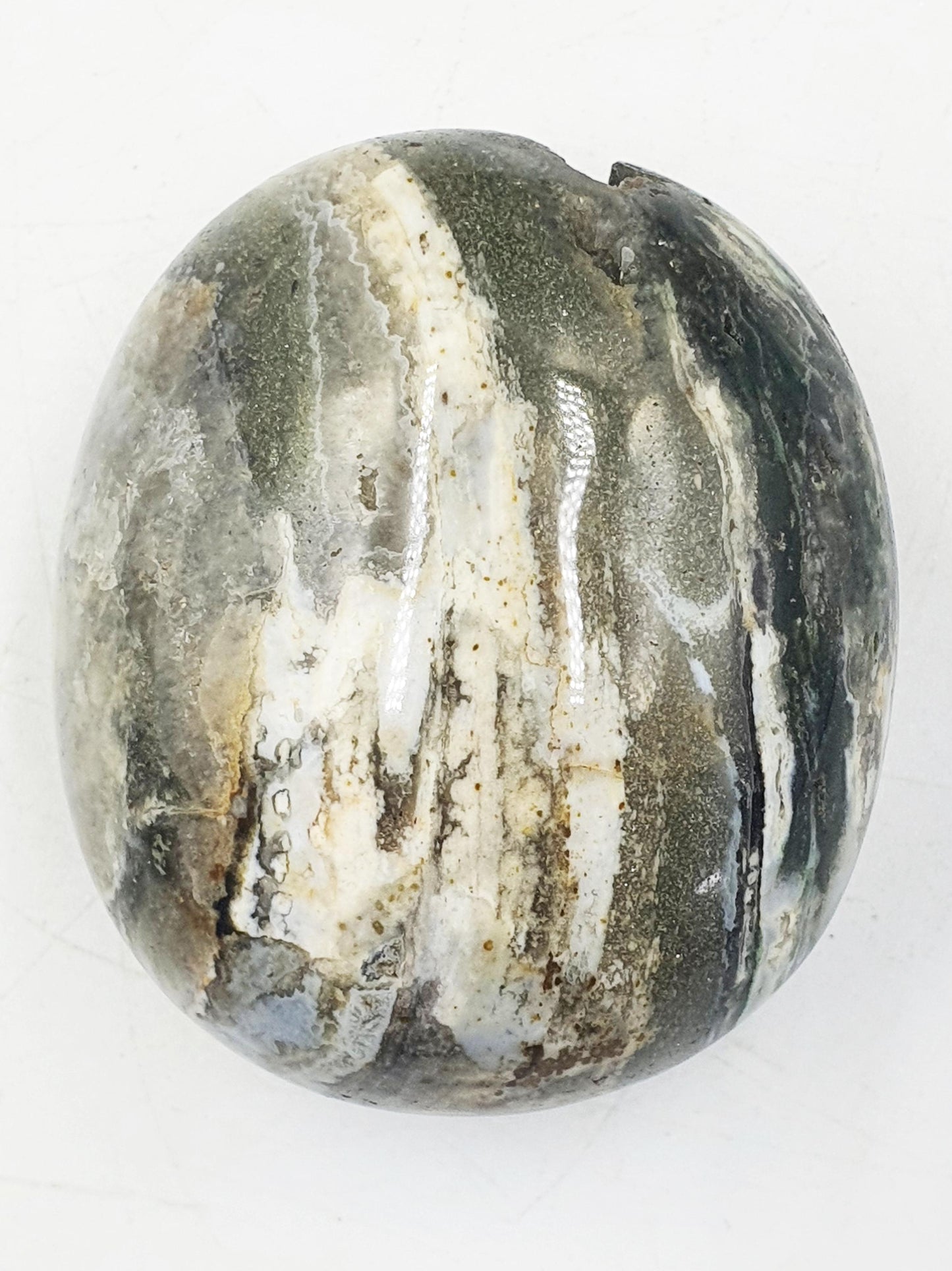 Unique Large Ocean Jasper Palm / Ocean Jasper Palm Stone / OJ Palm / Reiki Crystal Palm / Meditation Palm - 115g