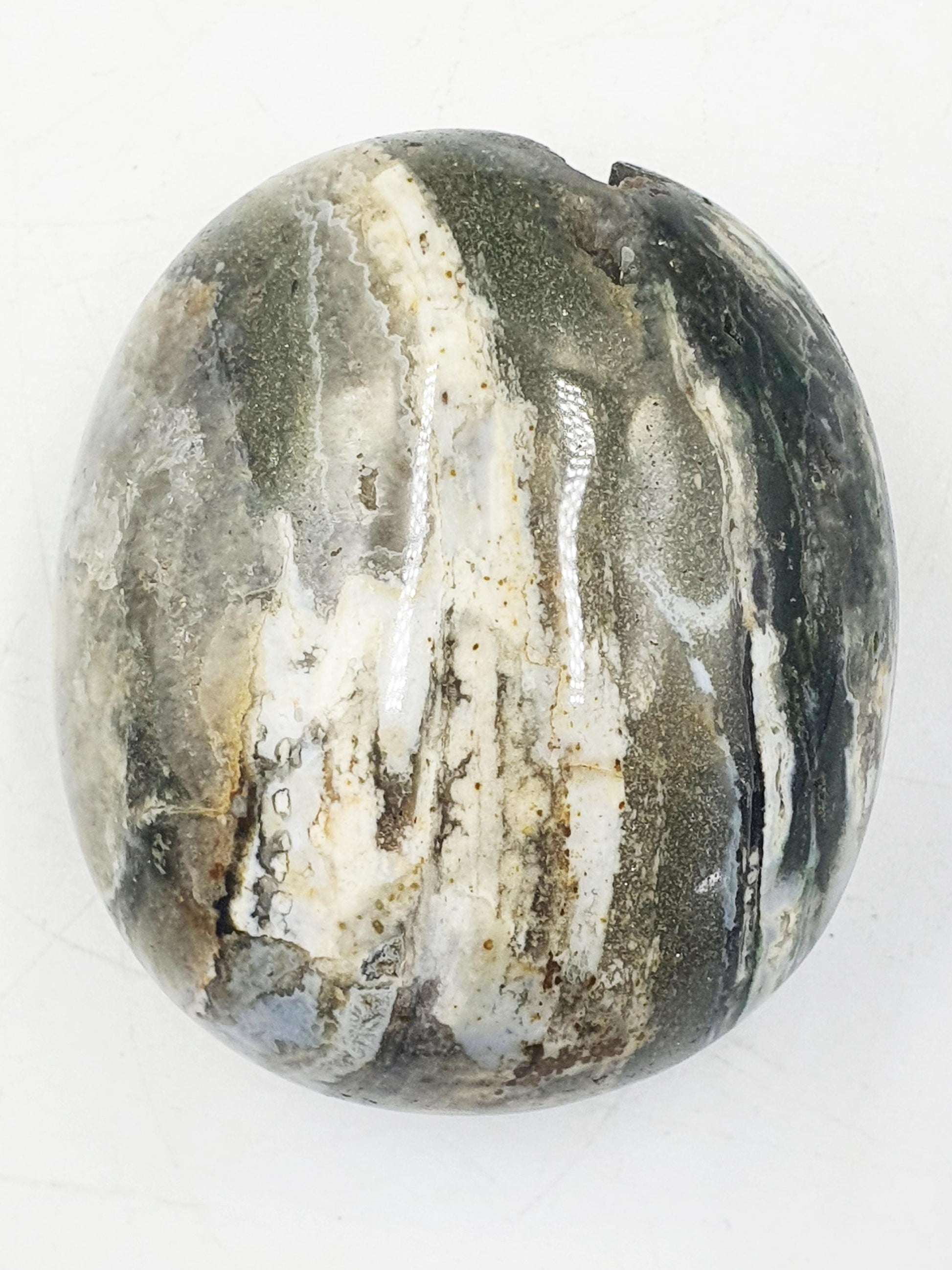 Unique Large Ocean Jasper Palm / Ocean Jasper Palm Stone / OJ Palm / Reiki Crystal Palm / Meditation Palm - 115g
