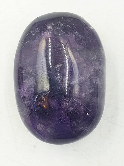 Beautiful Amethyst Palm with rainbows/ Amethyst Palm Stone / Amethyst Pocket Stone / Crystal Healing / Meditation Palm - 65g