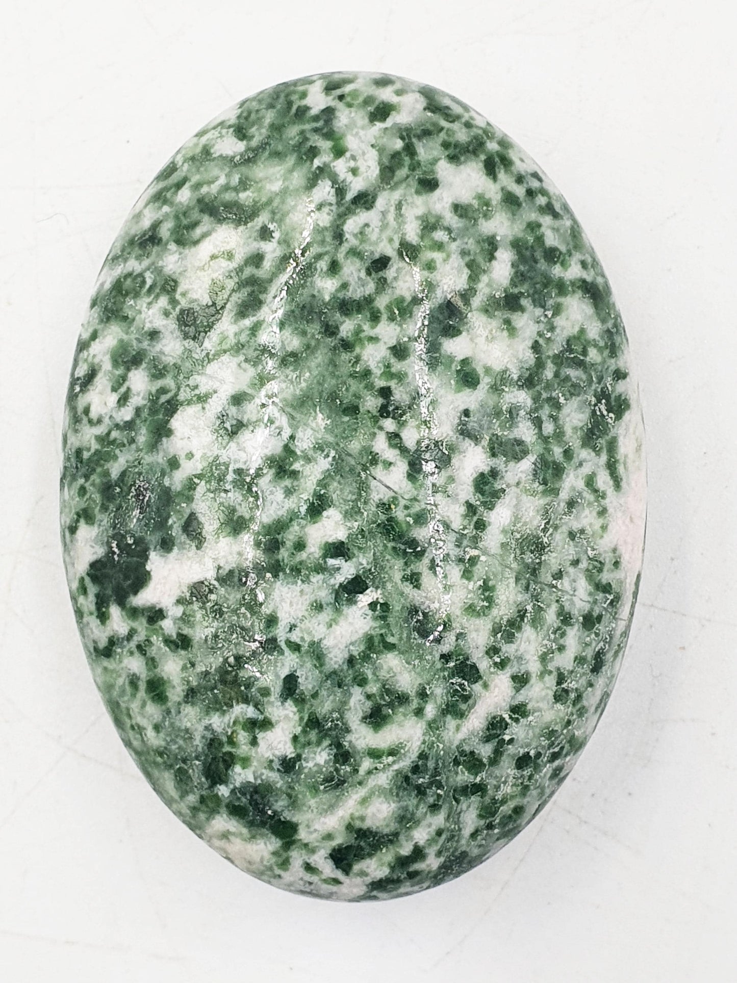 Tree Agate Palm / Tree Agate Palm Stone / Grass Agate Palm / Reiki Crystal Palm / Meditation Palm - 95g