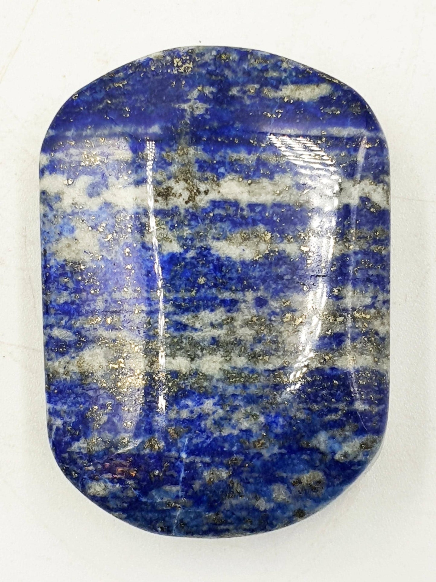 Beautiful Lapis Lazuli Palm / Lapis Lazuli Palmstone / Pocket Crystal / Meditation Palm / Lapis Reki Crystal Palm - 60g