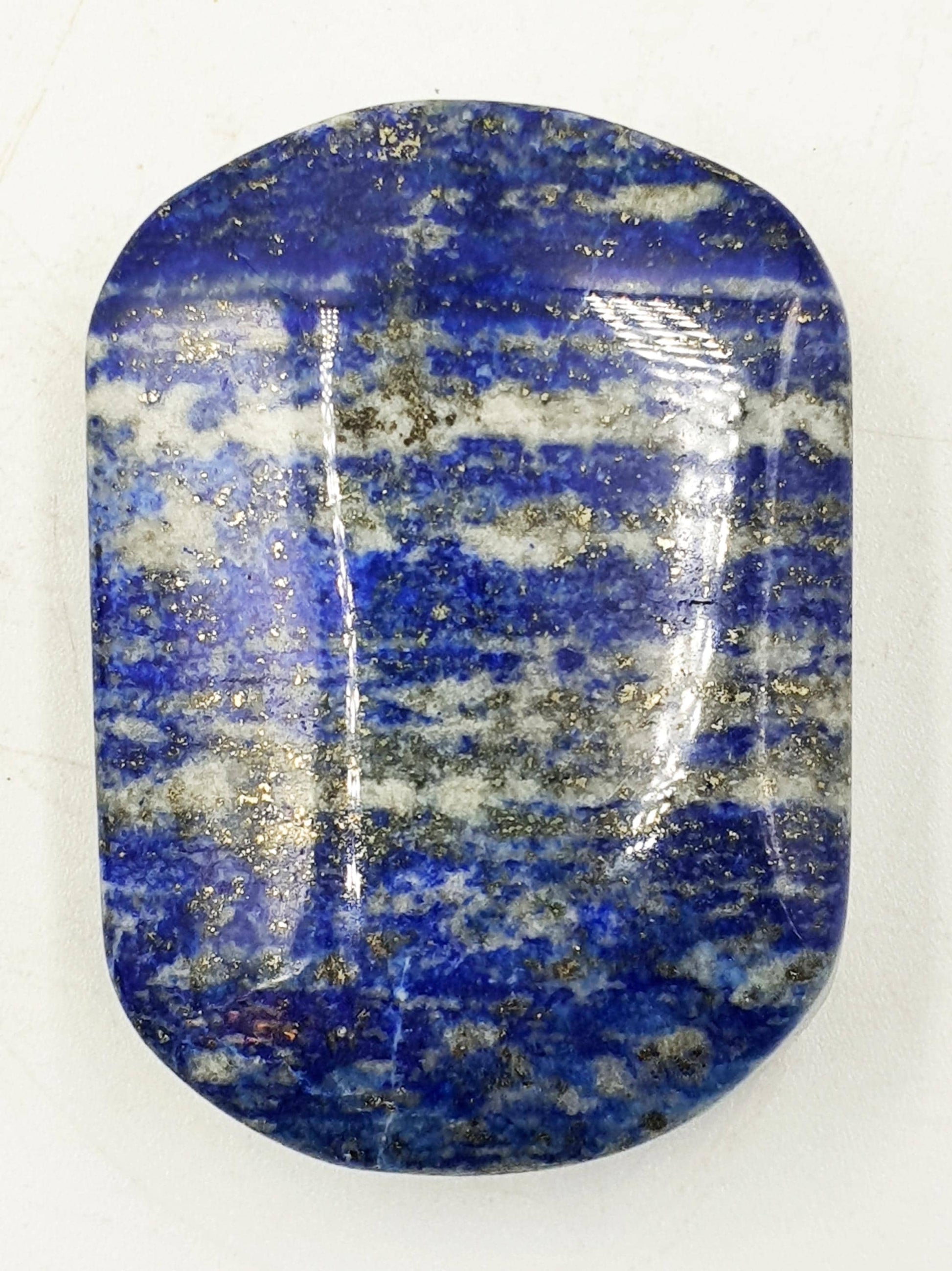 Beautiful Lapis Lazuli Palm / Lapis Lazuli Palmstone / Pocket Crystal / Meditation Palm / Lapis Reki Crystal Palm - 60g