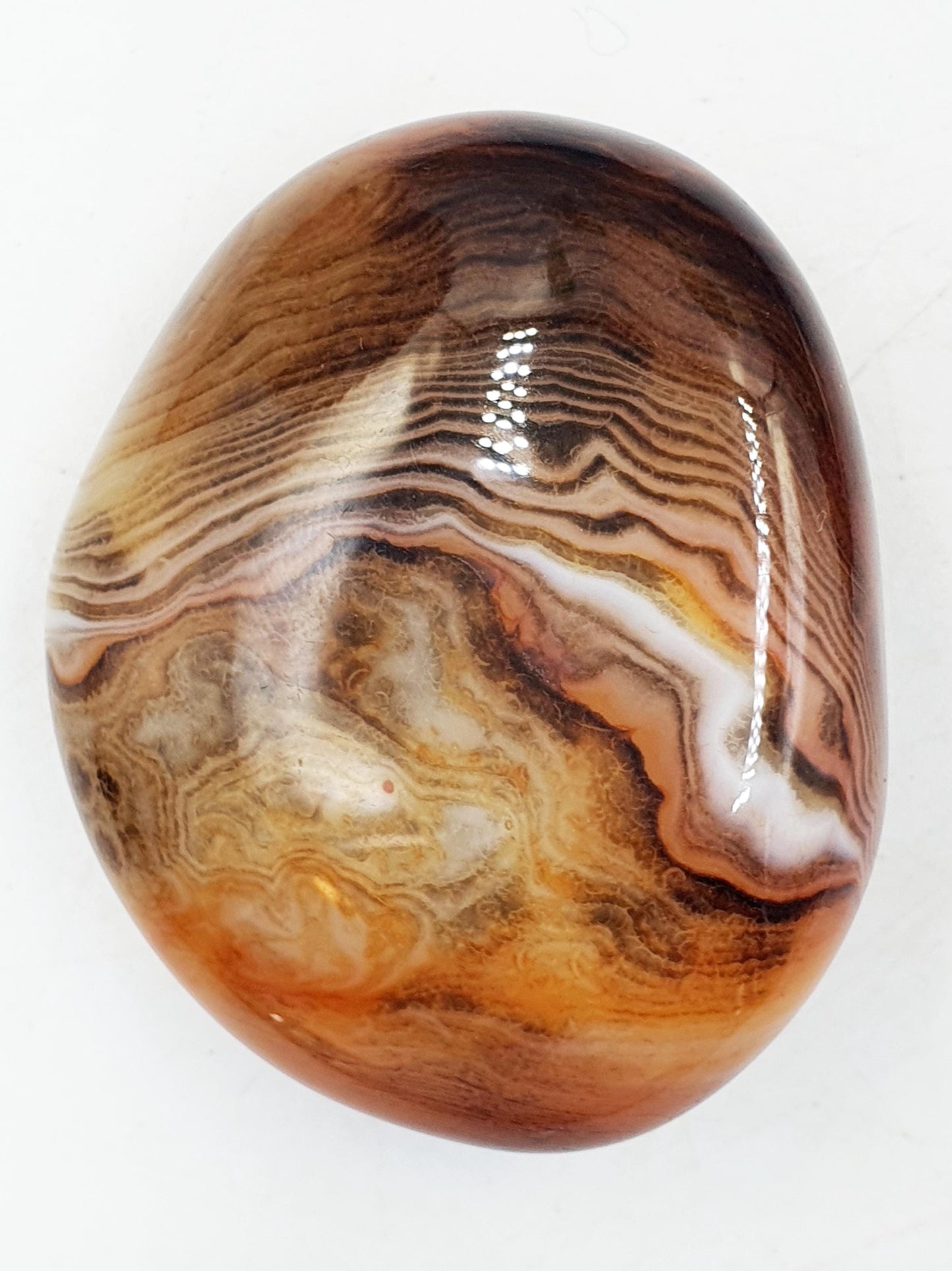 Beautiful Sardonyx Palm / Sardonyx Palm Stone / Healing Palm / Meditation Palm / Reiki Crystal Palm - 70g