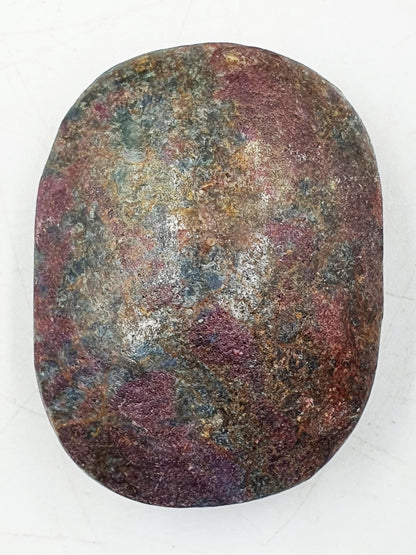 Ruby in Fuchsite Palm / Ruby in Fuchsite Palm Stone / UV Reactive Palm / Meditation Palm / Reiki Crystal Palm - 85g