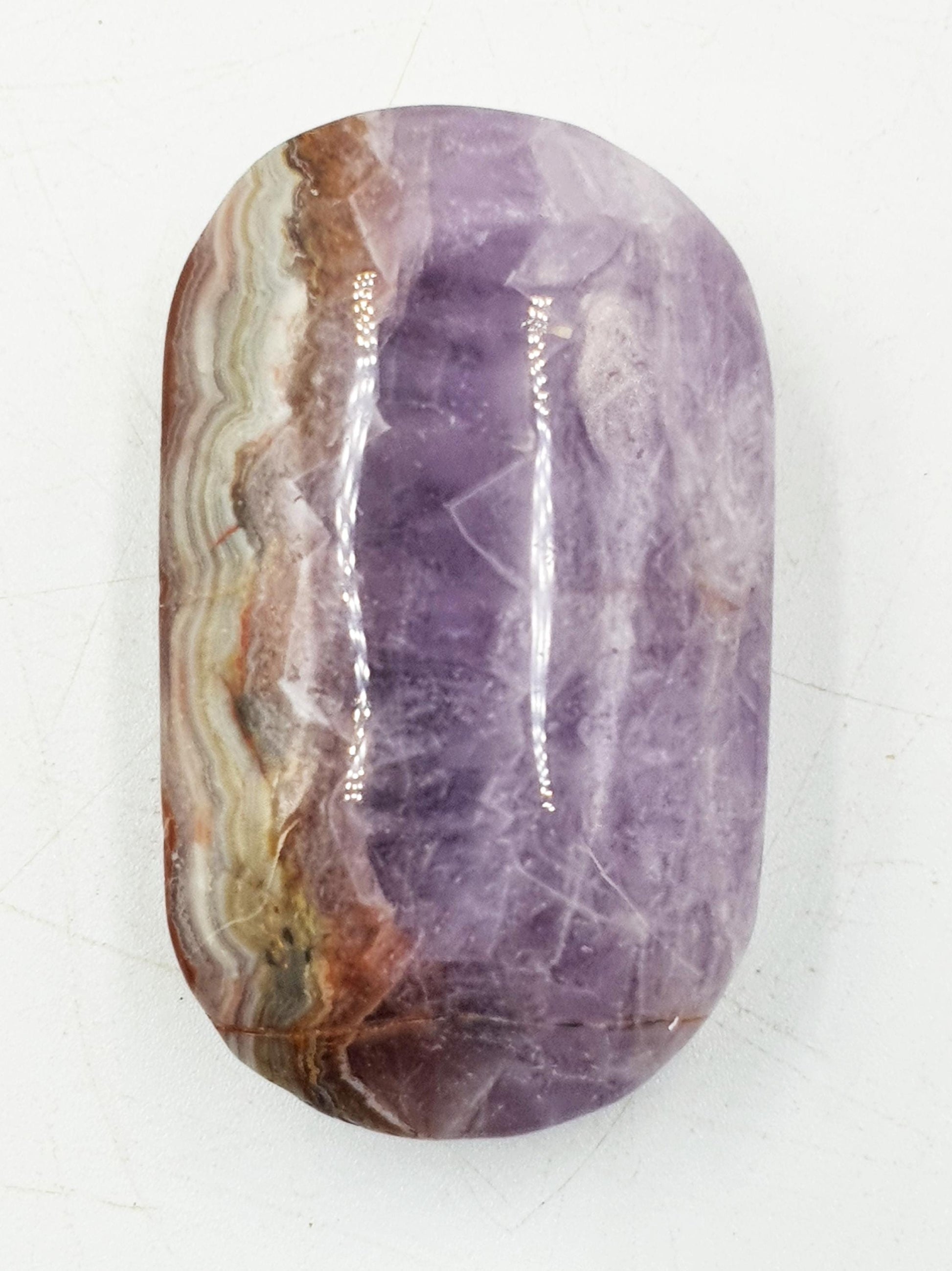 Beautiful Amethyst Agate Palm / Amethyst Agate Palm Stone / Amethyst Palm / Amethyst Agate / Reiki Crystal Palm - 45g