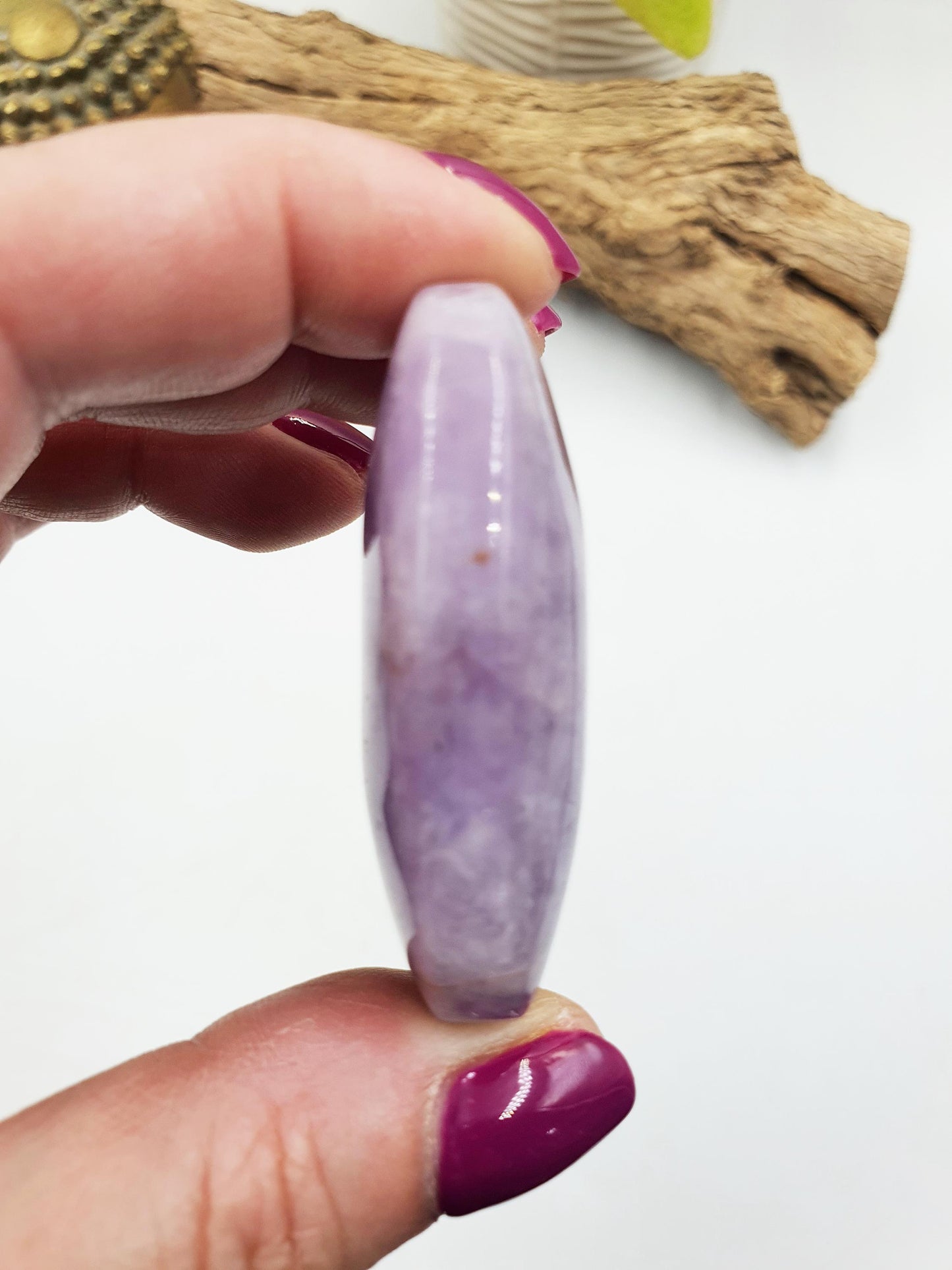 Beautiful Amethyst Agate Palm / Amethyst Agate Palm Stone / Amethyst Palm / Amethyst Agate / Reiki Crystal Palm - 45g