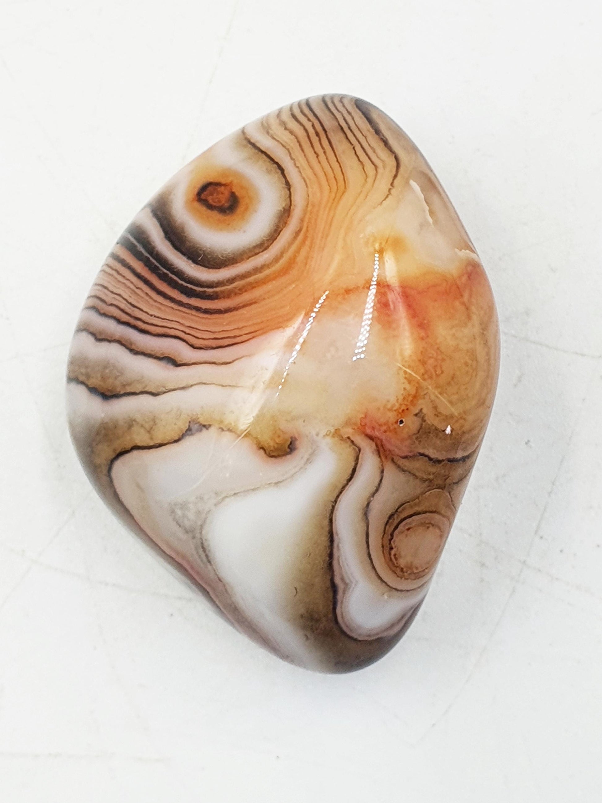 Beautiful Sardonyx Palm / Sardonyx Palm Stone / Healing Palm / Meditation Palm / Reiki Crystal / Banded Palm - 40g