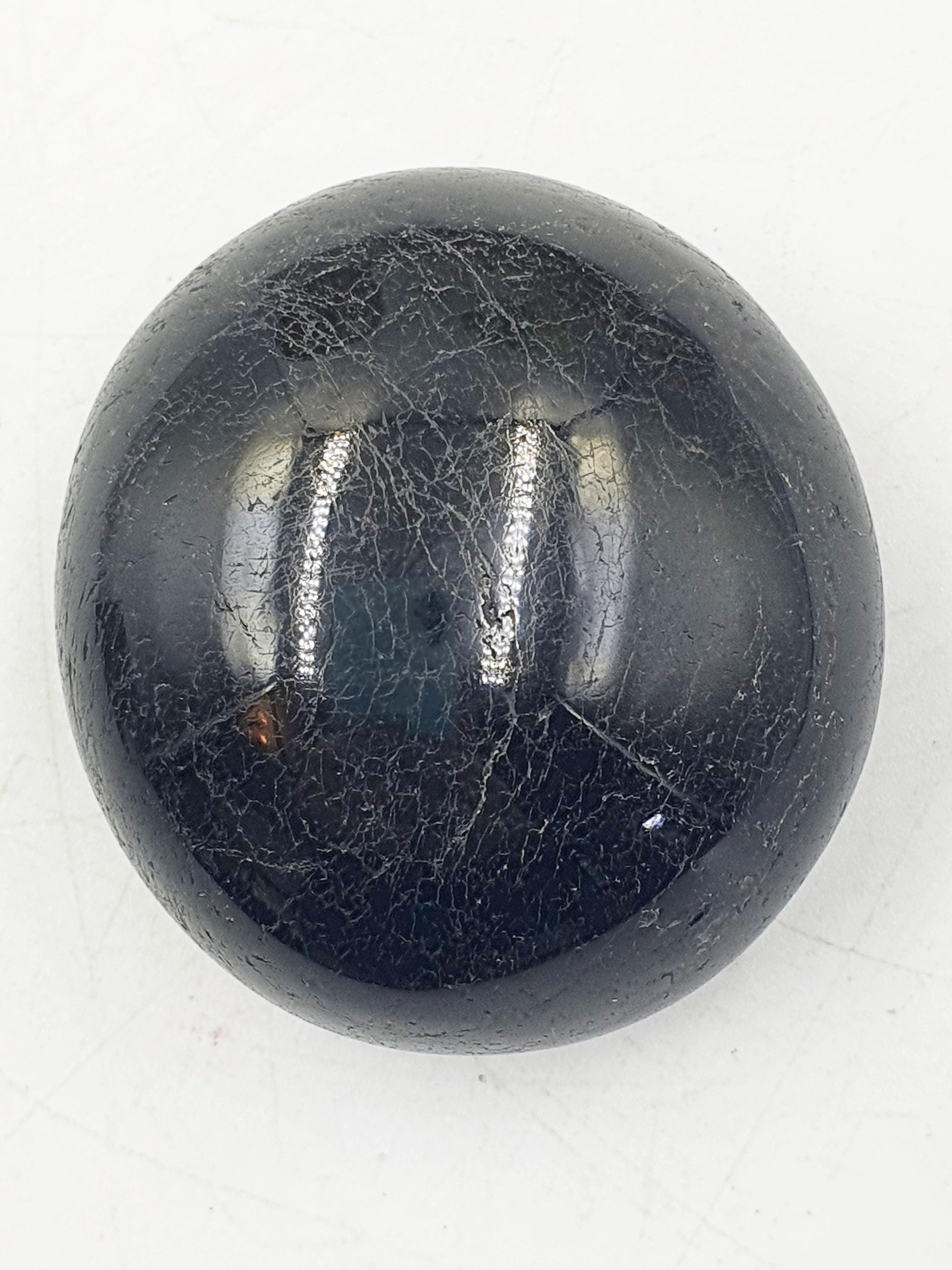 Black Tourmaline Palm / Tourmaline Palmstone / Meditation Palm / Reiki Crystal Palm - 95g