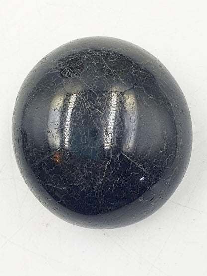 Black Tourmaline Palm / Tourmaline Palmstone / Meditation Palm / Reiki Crystal Palm - 95g