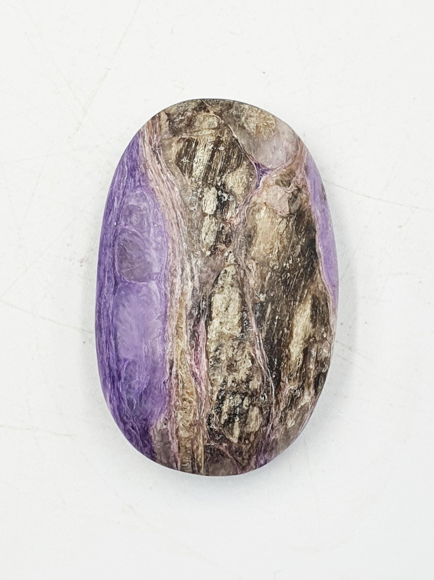 Gorgeous Little Charoite Palm / Charoite Palm Stone / Meditation Palm / Pocket Crystal / Collectors Palm - 25g