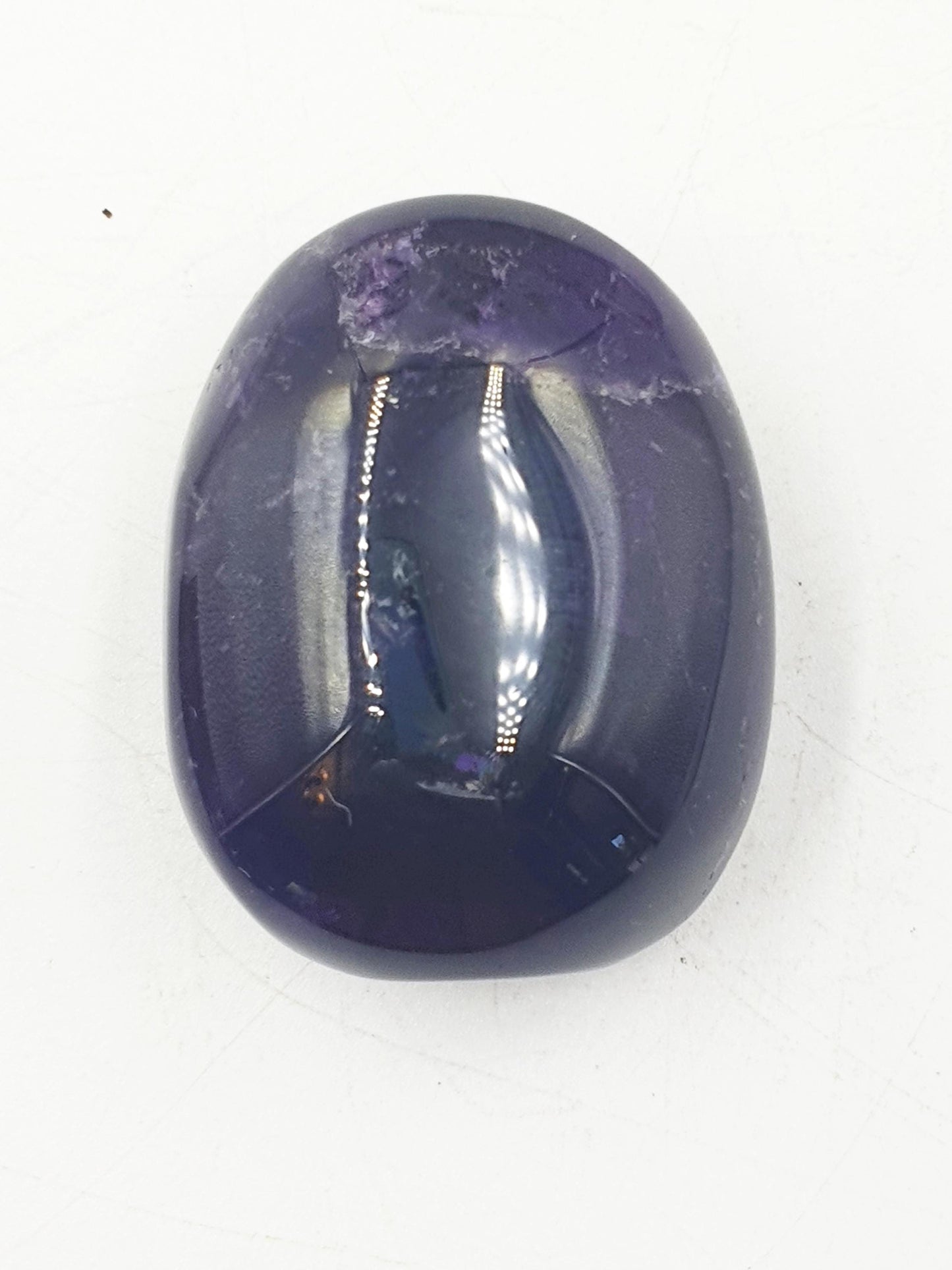 Unique Standing Amethyst Palm with rainbow/ Amethyst Palm Stone / Amethyst Pocket Stone / Crystal Healing / Meditation Palm - 65g