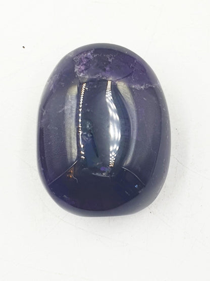 Unique Standing Amethyst Palm with rainbow/ Amethyst Palm Stone / Amethyst Pocket Stone / Crystal Healing / Meditation Palm - 65g