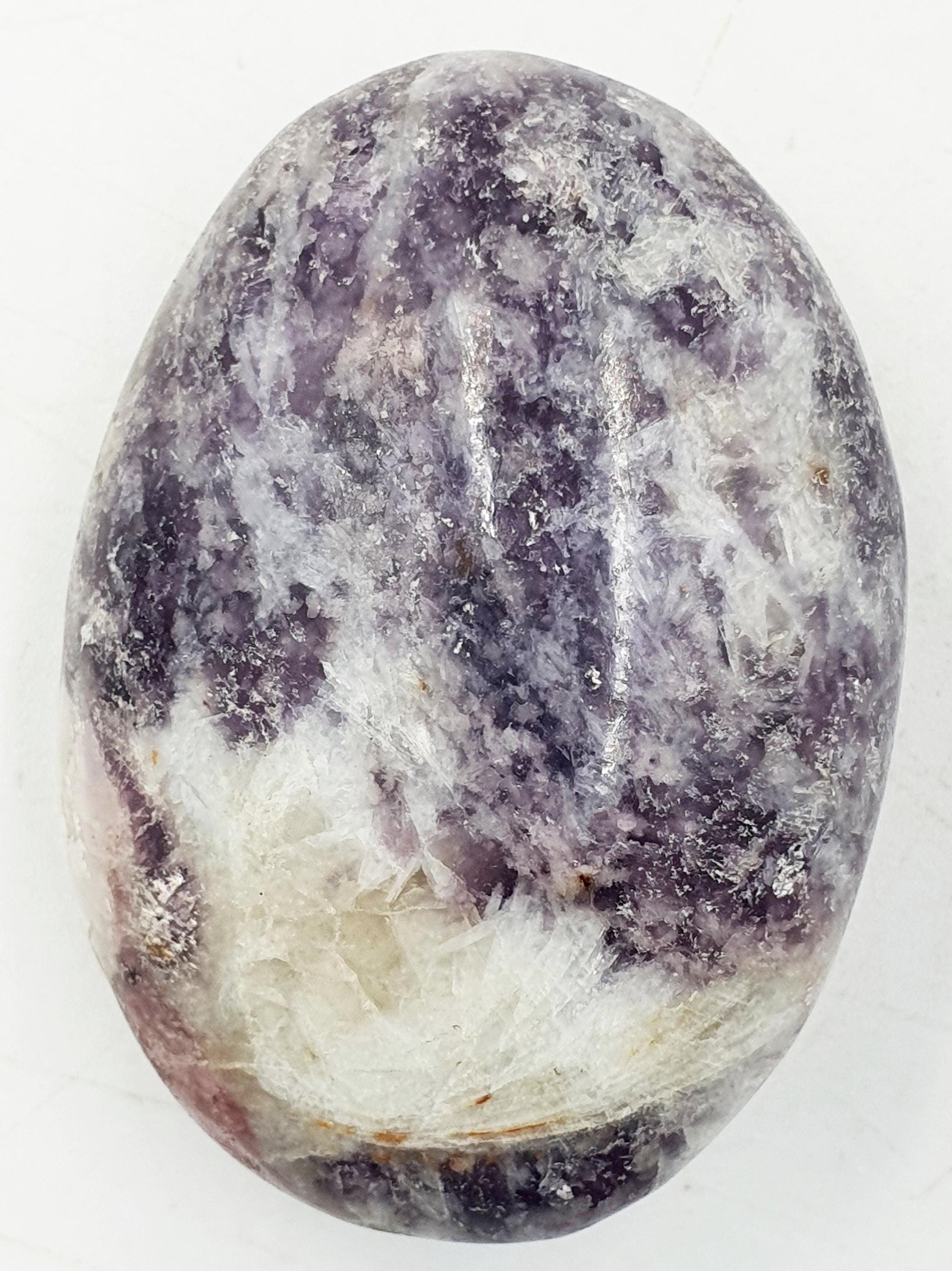 Pretty Unicorn Stone Palm / Unicorn Palm Stone / Pegmatite Palm / Pocket Crystal / Meditation Palm / Reiki Crystal Palm - 65g