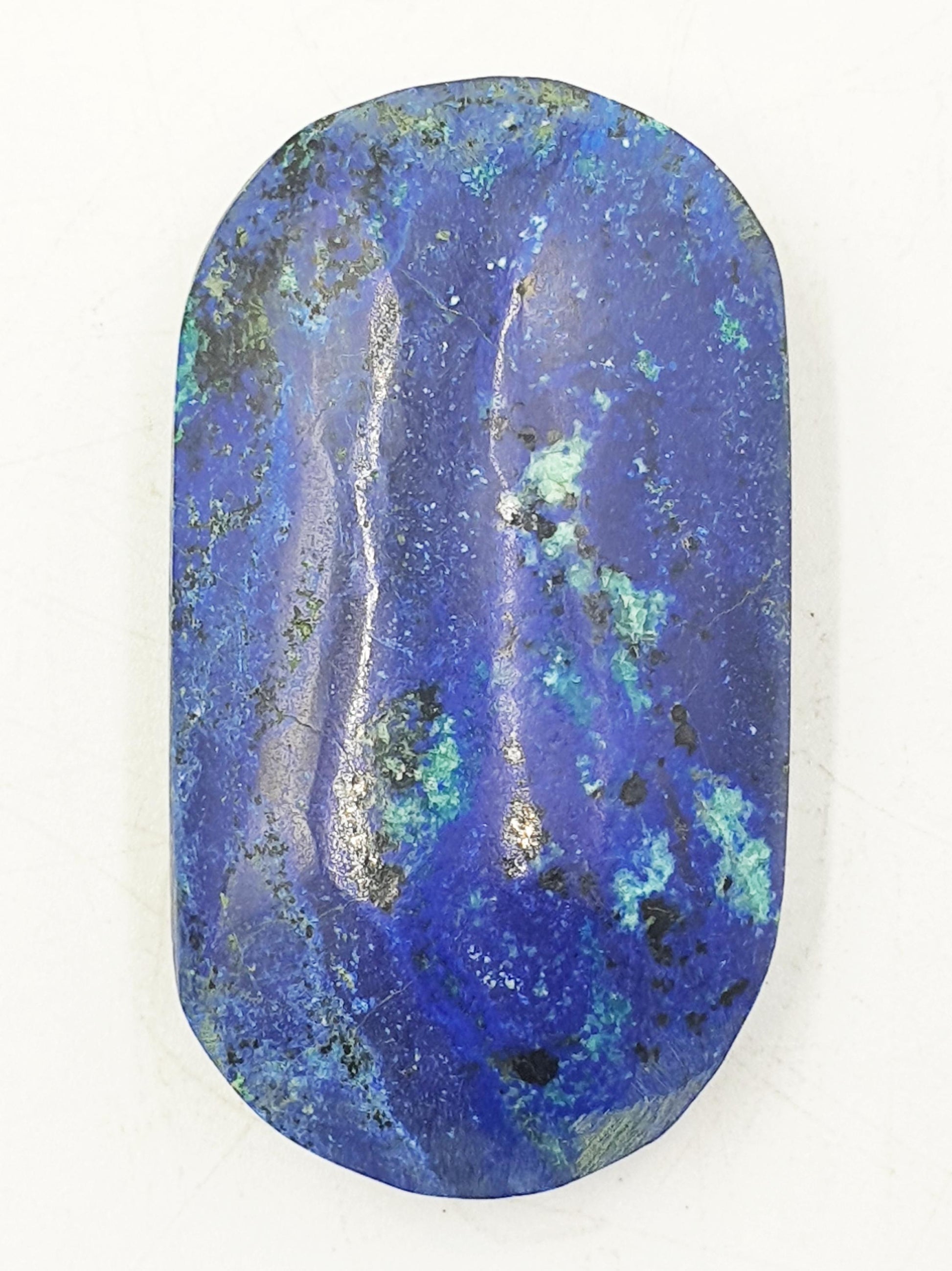 High Grade Azurite Palm / Stunning Azurite Palmstobe / Azurite Reki Crystal / Meditation Palm / Collectors Palm - 60g