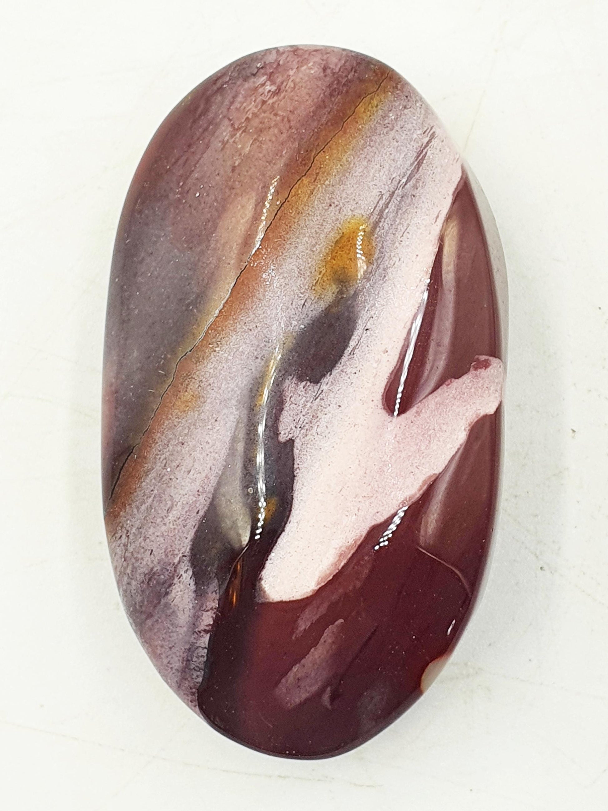 Large Mookaite Jasper Palm / Mookaite Jasper Palm Stone / Pocket Stone / Meditation Palm / Reiki Crystal Palm - 75g