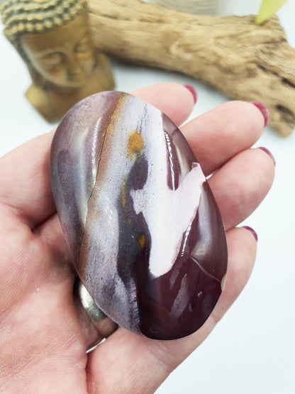 Large Mookaite Jasper Palm / Mookaite Jasper Palm Stone / Pocket Stone / Meditation Palm / Reiki Crystal Palm - 75g
