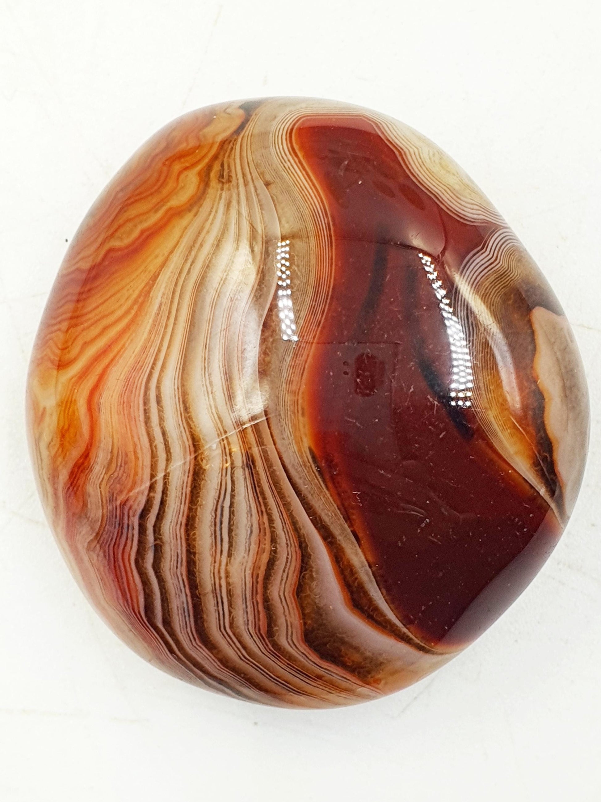 Beautiful Sardonyx Palm / Sardonyx Palm Stone / Healing Palm / Meditation Palm / Reiki Crystal Palm - 50g