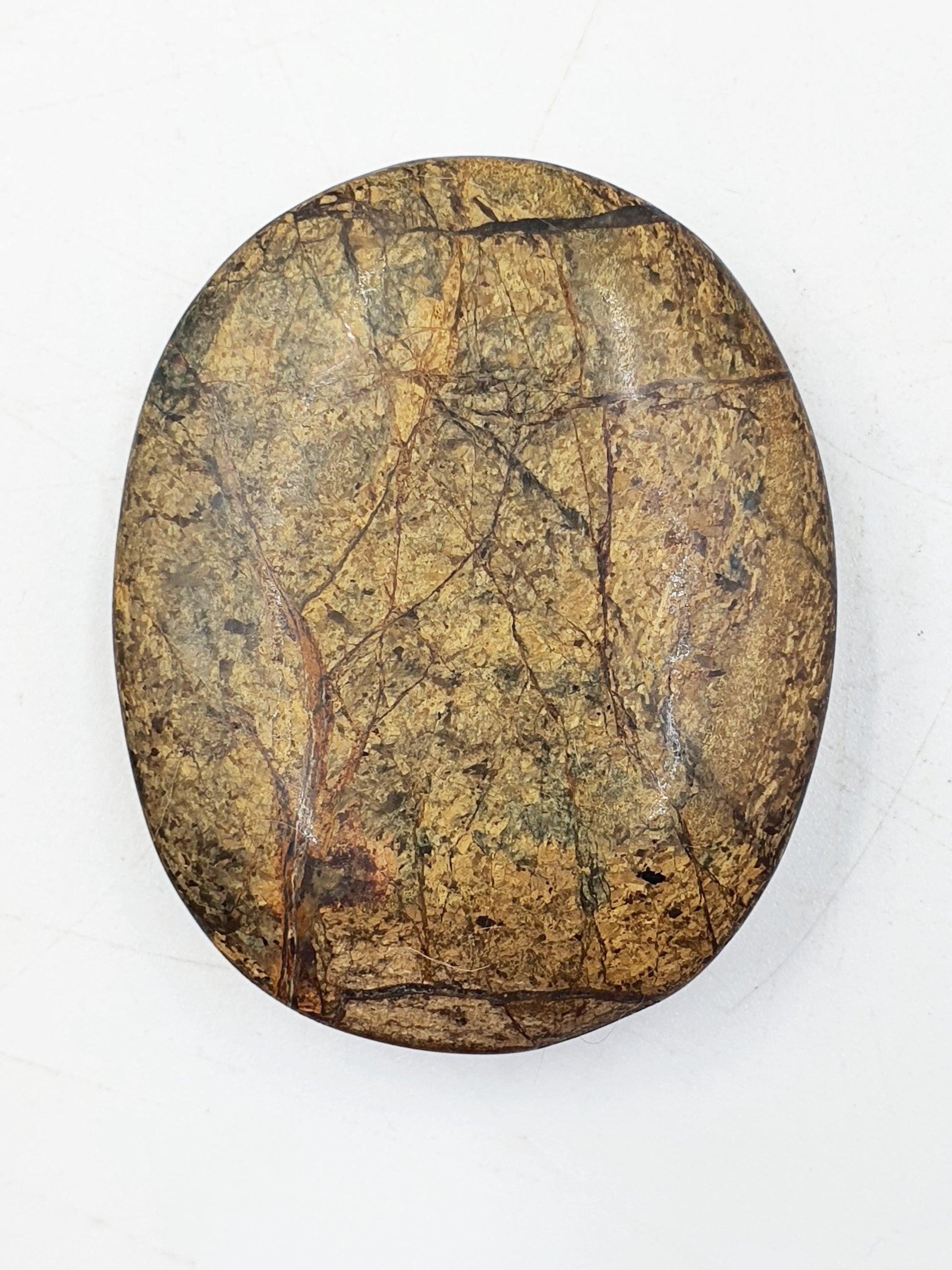 Beautiful Bronzite Palm / Bronzite Palm Stone / Flat Palm Stone / Pocket Crystal / Meditation Palm / Reiki Crystal Palm - 50g