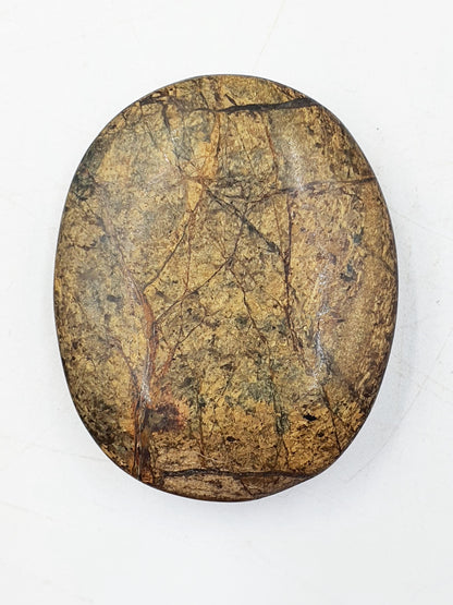 Beautiful Bronzite Palm / Bronzite Palm Stone / Flat Palm Stone / Pocket Crystal / Meditation Palm / Reiki Crystal Palm - 50g