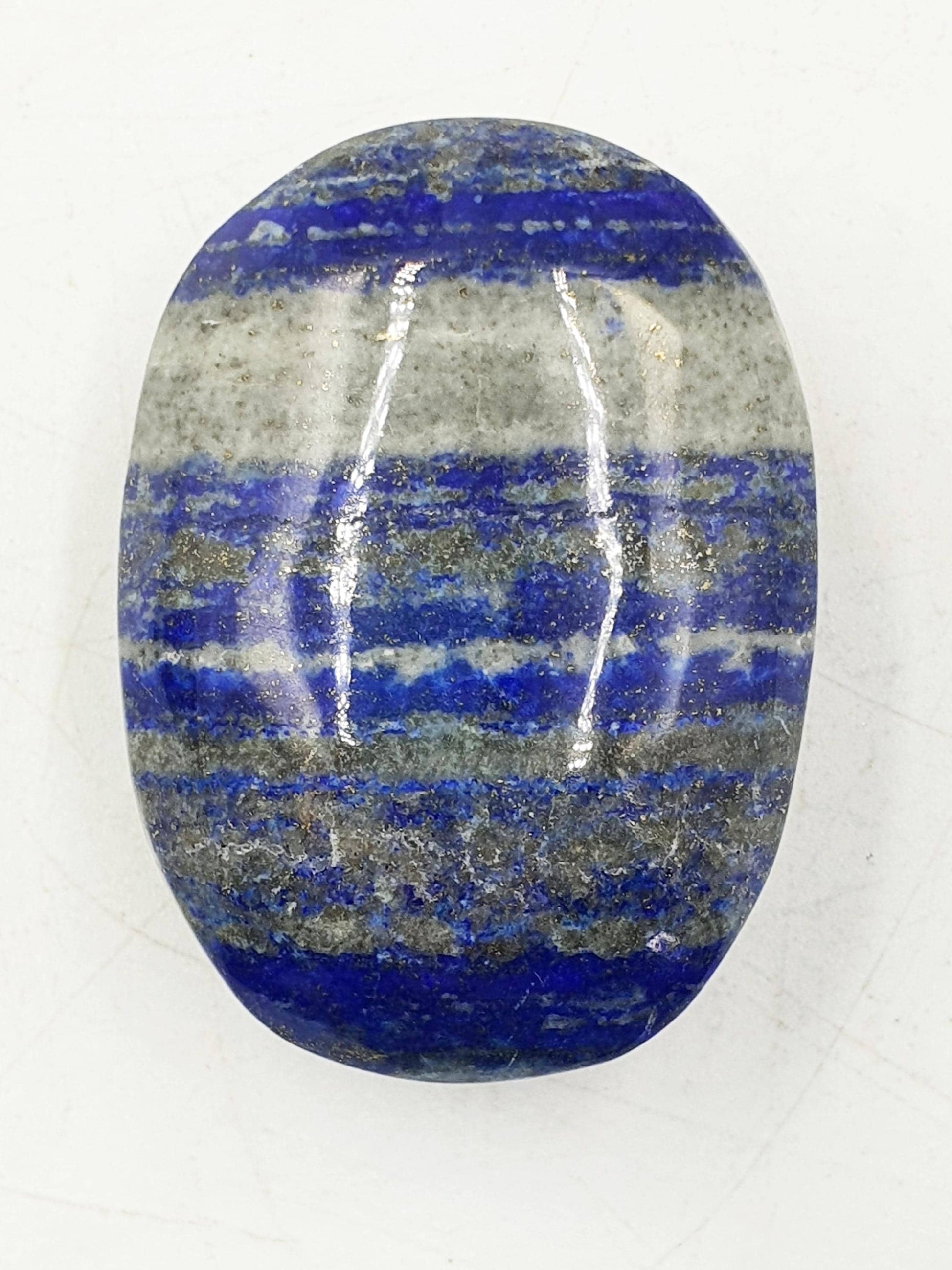 Beautiful Lapis Lazuli Palm / Lapis Lazuli Palmstone / Pocket Crystal / Meditation Palm / Lapis Reki Crystal Palm - 70g