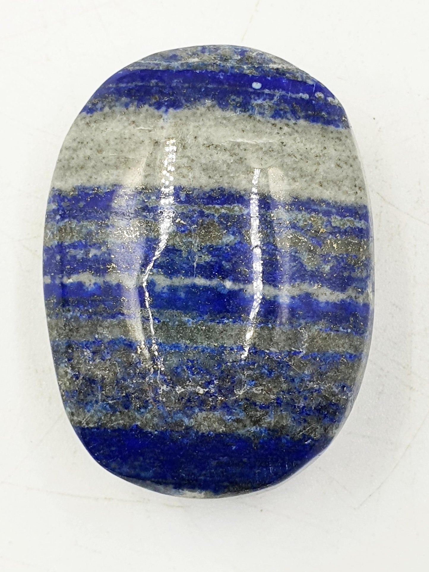 Beautiful Lapis Lazuli Palm / Lapis Lazuli Palmstone / Pocket Crystal / Meditation Palm / Lapis Reki Crystal Palm - 70g