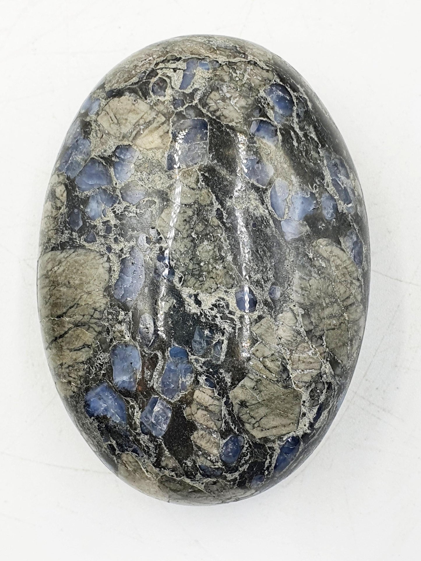 Que Sera (Llanite) Palm / Que Sera Palm Stone / Llanite Pocket Stone / Meditation Palm / Reiki Crystal Palm - 110g