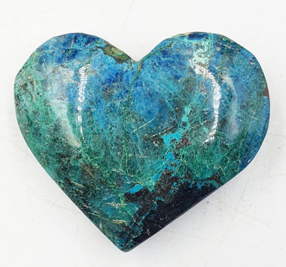 Beautiful Phoenix Turquoise Crystal Heart / Phoenix Stone Puff Heart / Collectors Heart - 50g