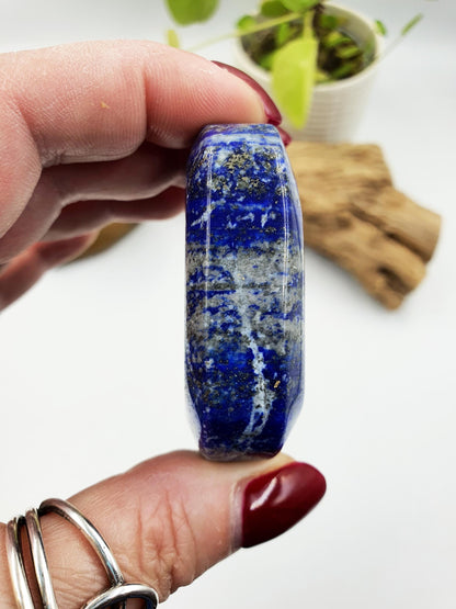 Beautiful Lapis Lazuli Palm / Lapis Lazuli Palmstone / Pocket Crystal / Meditation Palm / Lapis Reki Crystal Palm - 110g