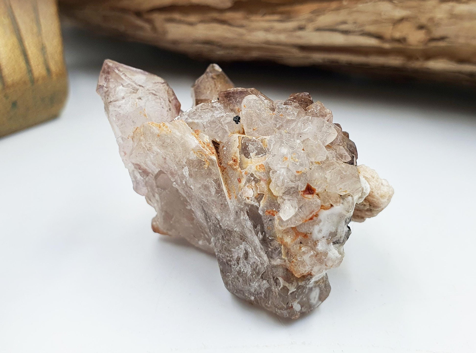 Cute Little Skeletal Quartz Specimen / Crocodile Quartz / Raw Rare Quartz / Rough Skeletal Quartz - 35g