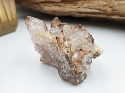 Cute Little Skeletal Quartz Specimen / Crocodile Quartz / Raw Rare Quartz / Rough Skeletal Quartz - 35g