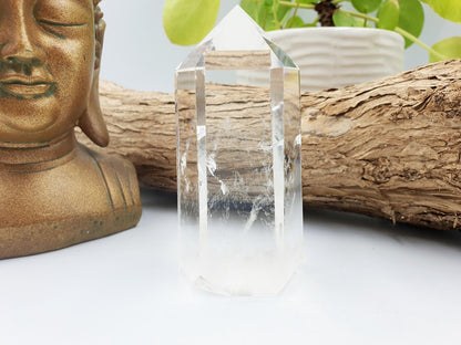 Large High Grade Clear Quartz Tower / Clear Quartz Point / Clear Quartz Obelisk / Healing Tower - 235g