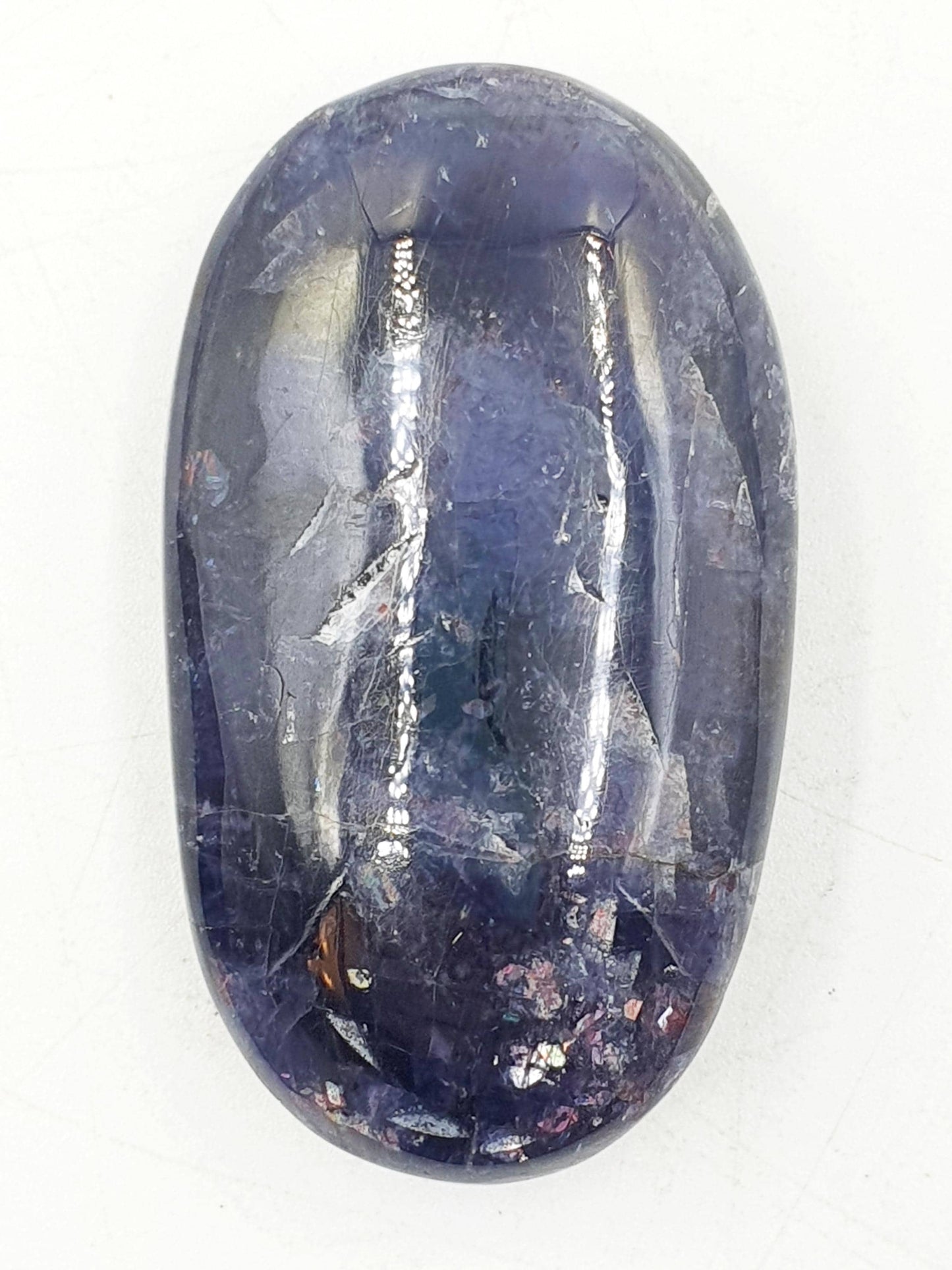 Stunning Flashy Sparkly Iolite Palm / Iolite Palm Stone / Rare Crystal Palm / Meditation Palm / Collectors Palm - 40g