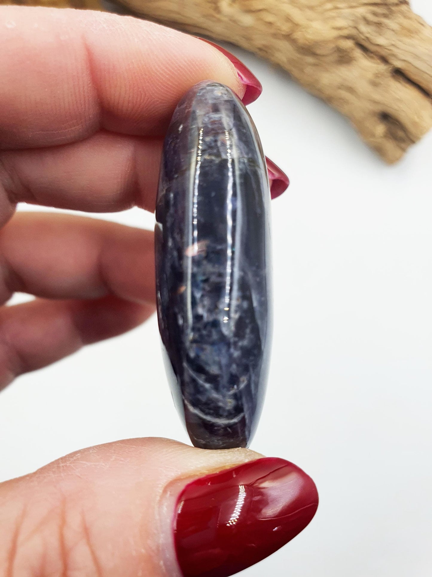 Stunning Flashy Sparkly Iolite Palm / Iolite Palm Stone / Rare Crystal Palm / Meditation Palm / Collectors Palm - 40g