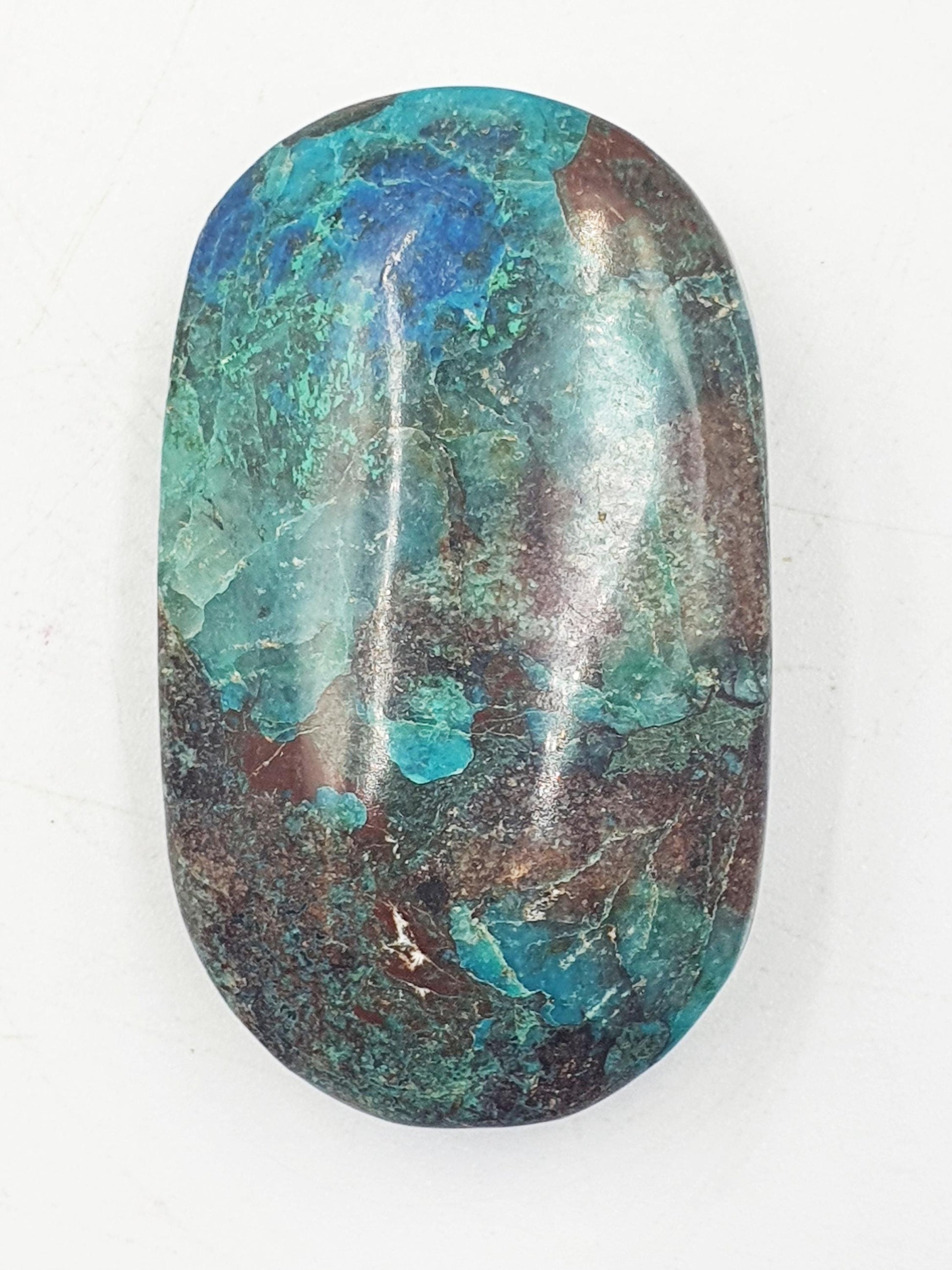 Phoenix Turquoise Palm Stone - Transformation & Protection Crystal - 40g