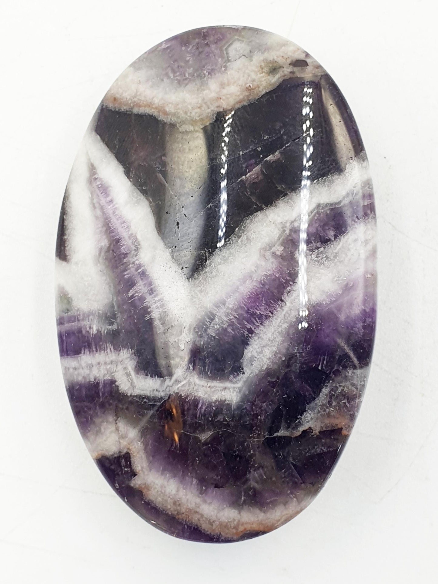 Dream Amethyst Palm Stone - Intuition & Spiritual Protection Crystal - 75g