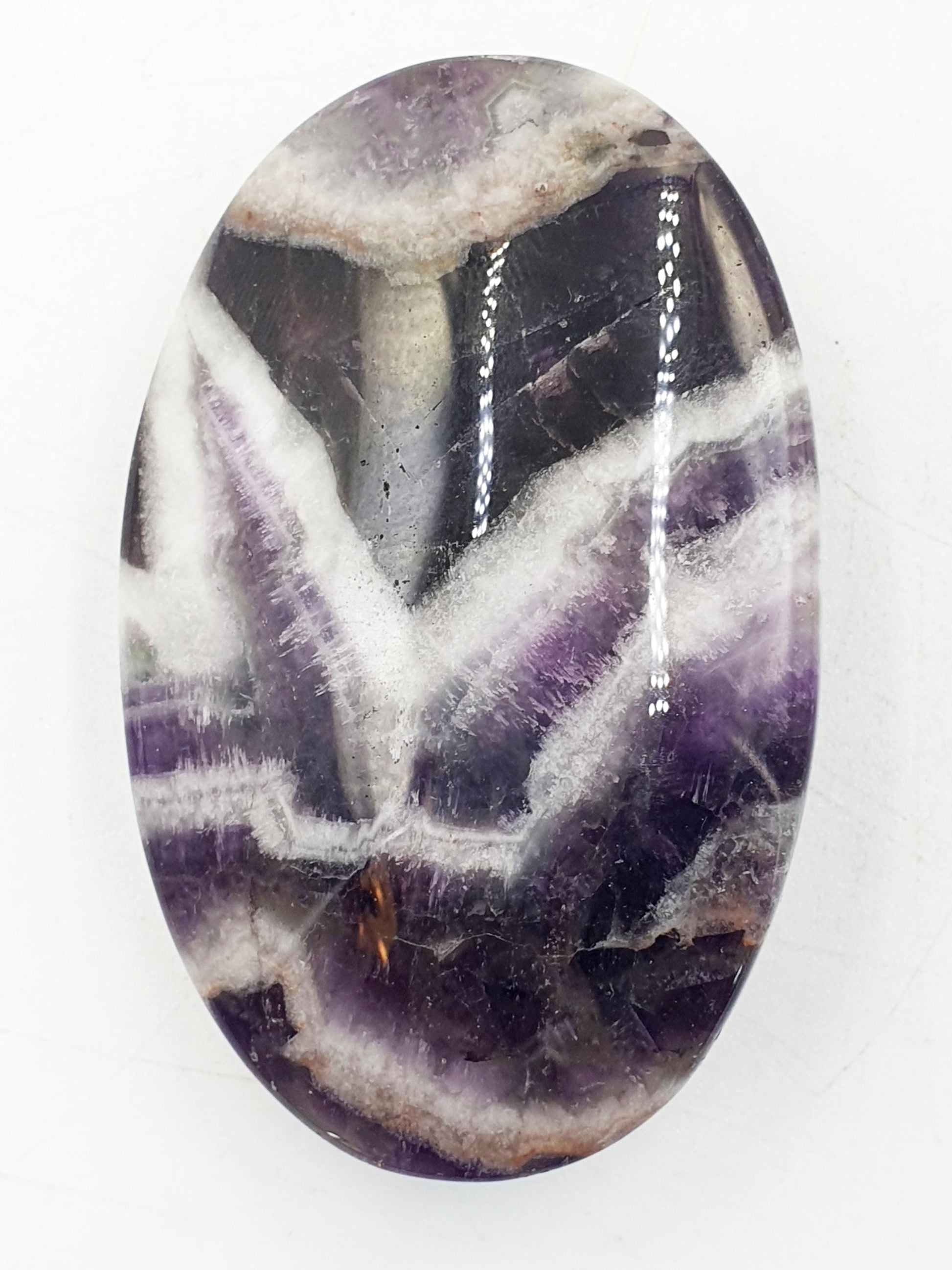 Dream Amethyst Palm Stone - Intuition & Spiritual Protection Crystal - 75g