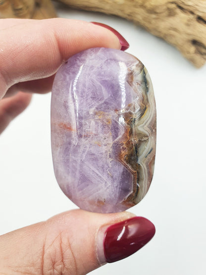 Beautiful Amethyst Agate Palm / Amethyst Agate Palm Stone / Amethyst Palm / Amethyst Agate / Reiki Crystal Palm - 45g