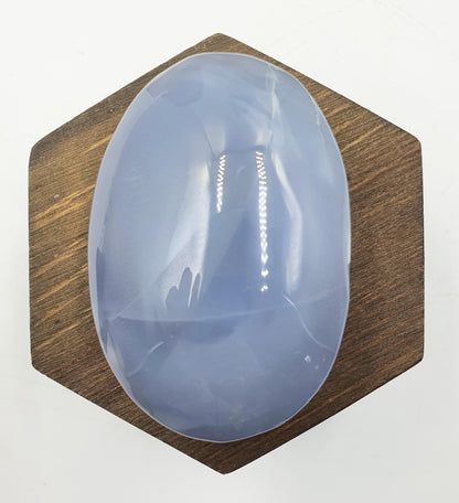 Beautiful Blue Chalcedony Palm / Chalcedony Palm Stone / Meditation Palm / Reiki Crystal Palm / Rare Palm - 150g