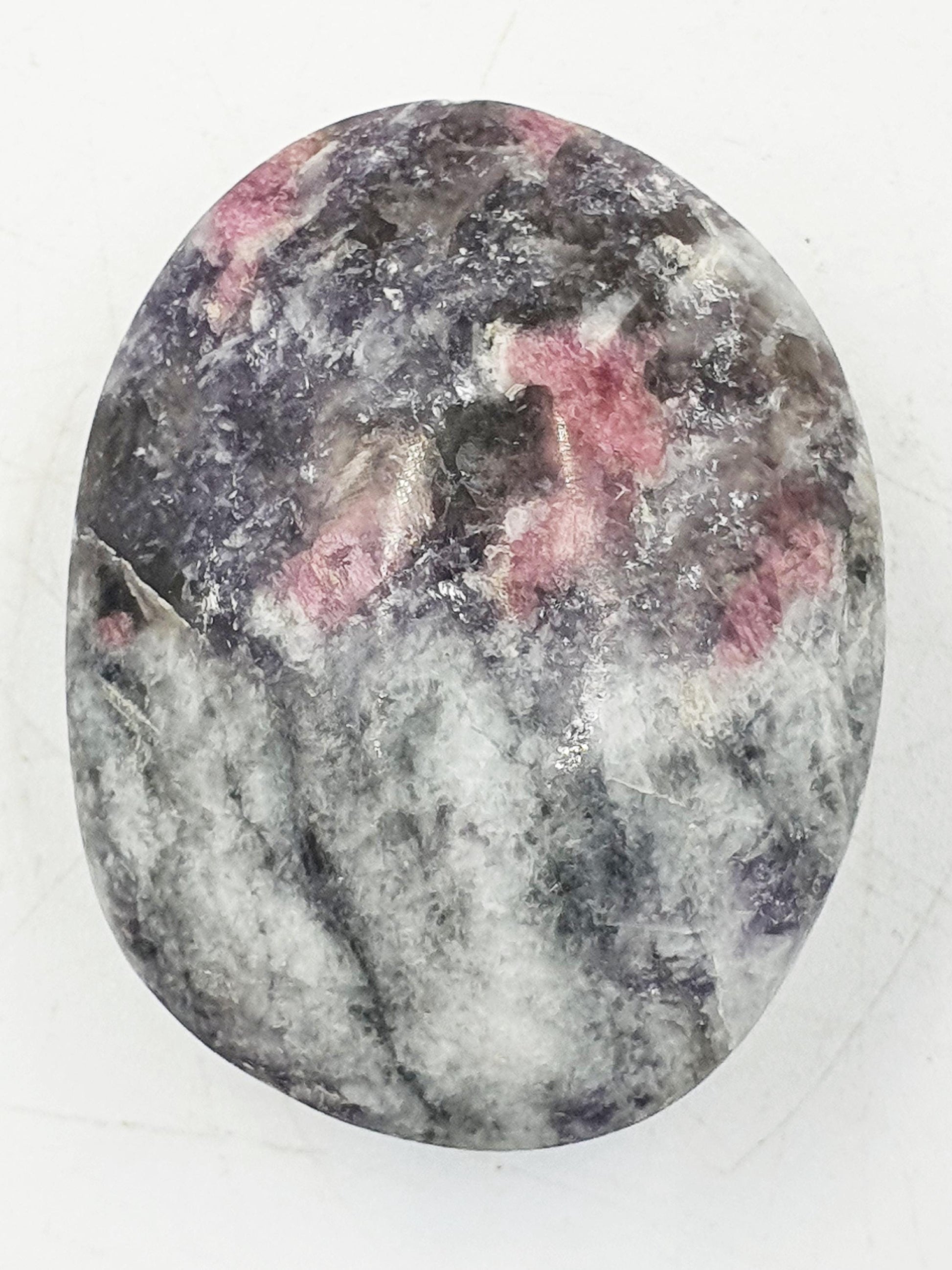 Pretty Little Unicorn Stone Palm / Unicorn Palm Stone / Pegmatite Palm / Pocket Crystal / Meditation Palm / Reiki Crystal Palm - 55g